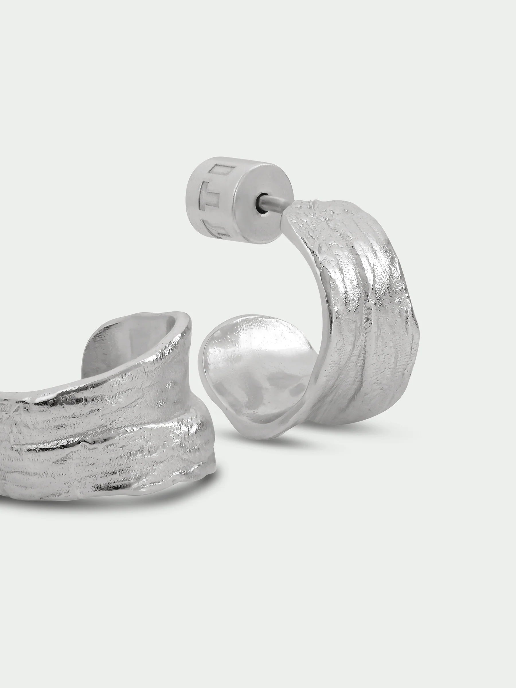 Silver Fold Earrings