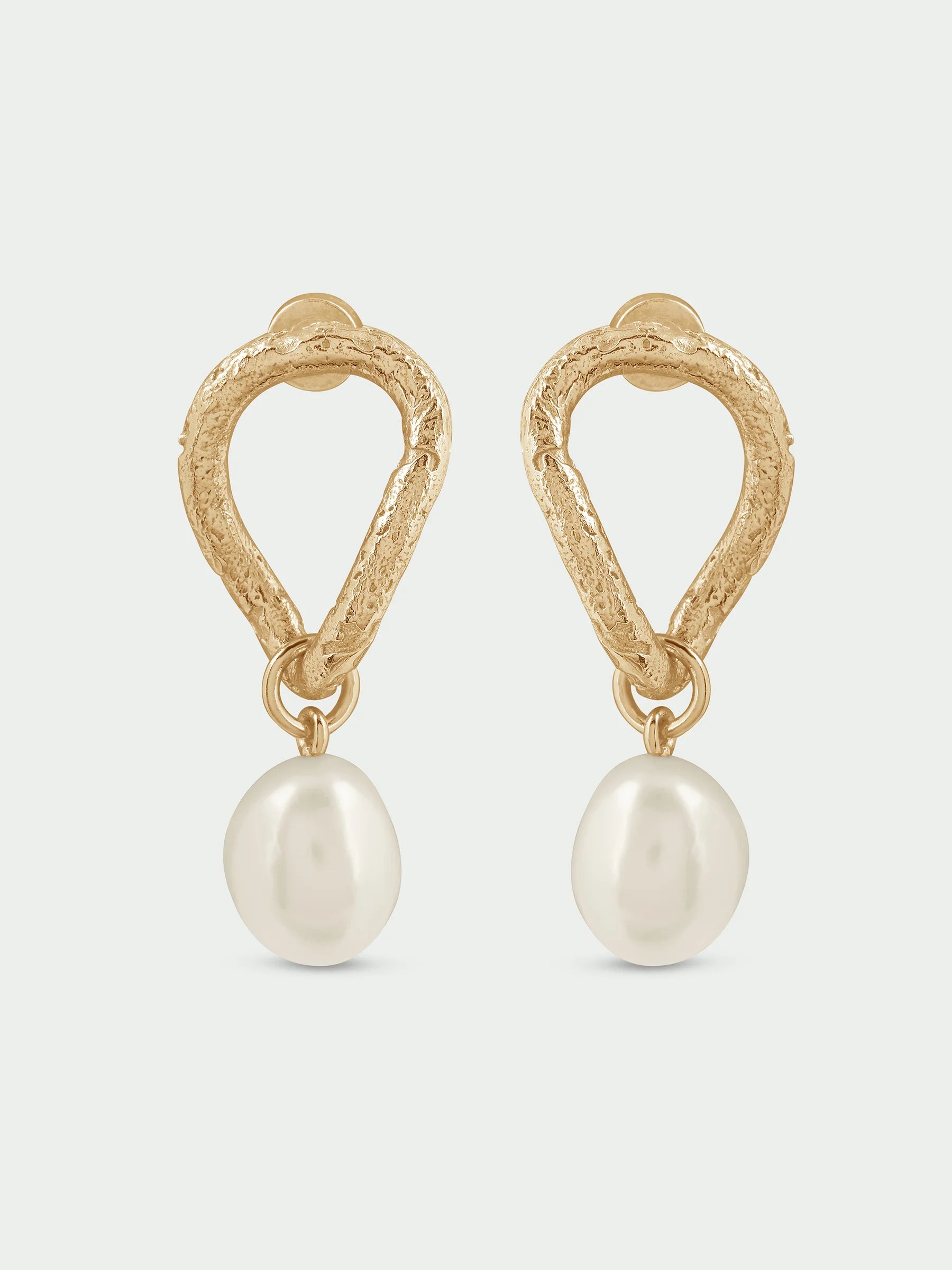 Gold Iris Earrings