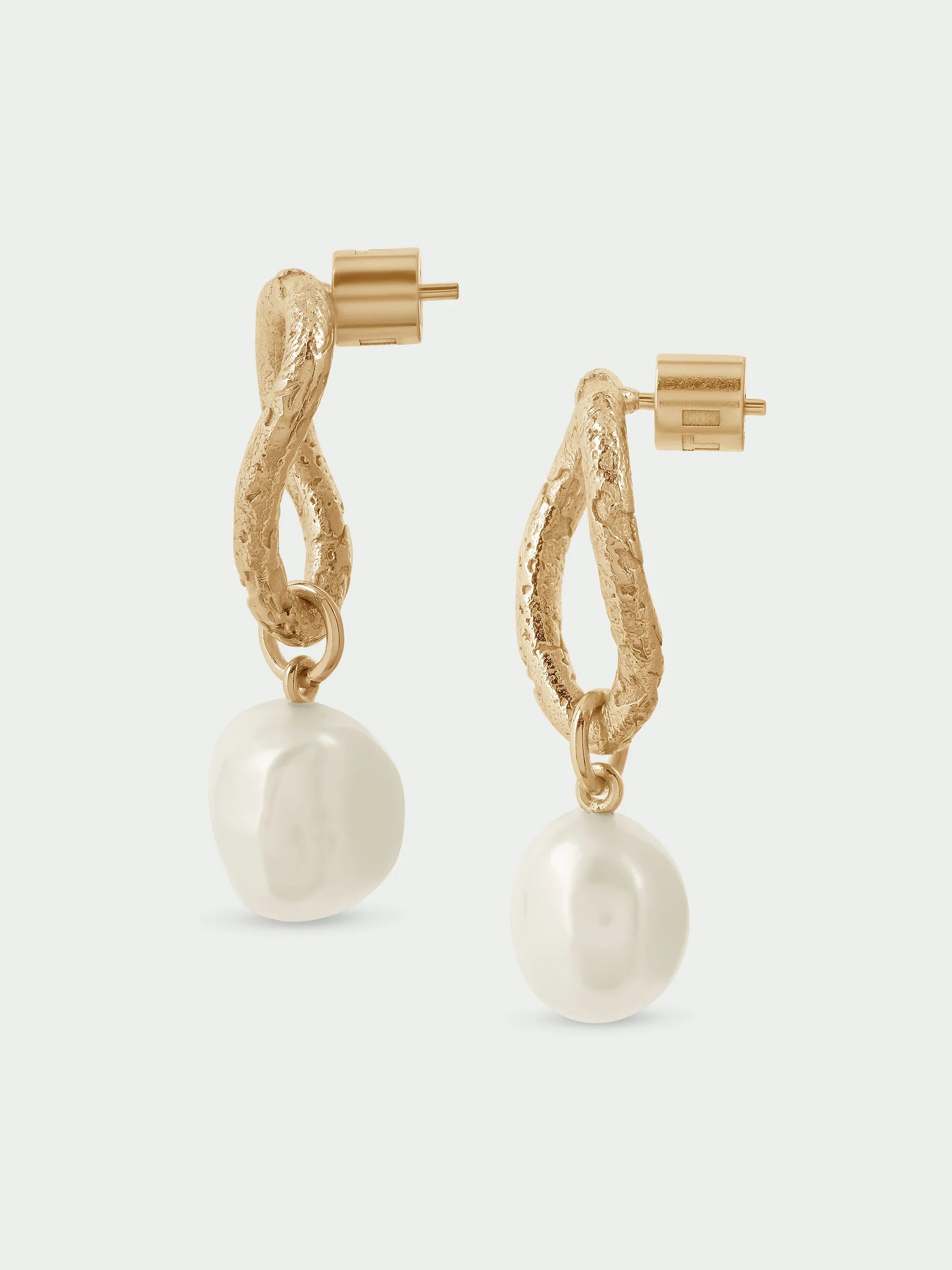 Gold Iris Earrings