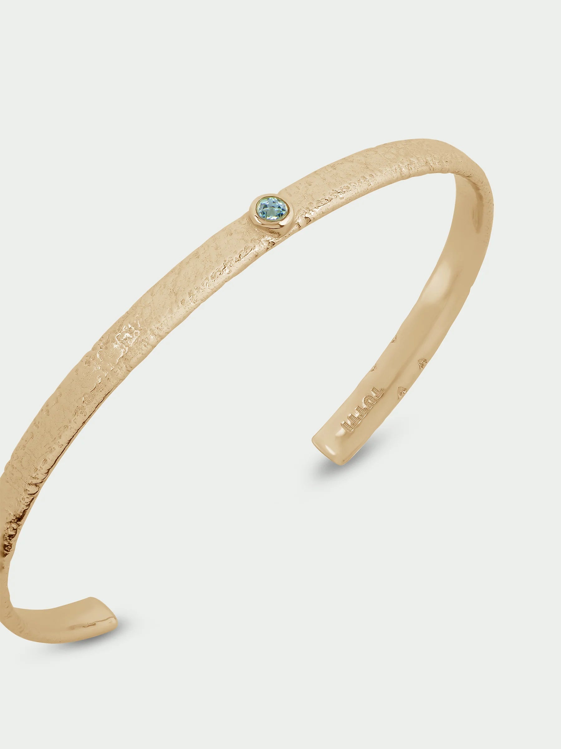 Blue Topaz Birthstone Bangle