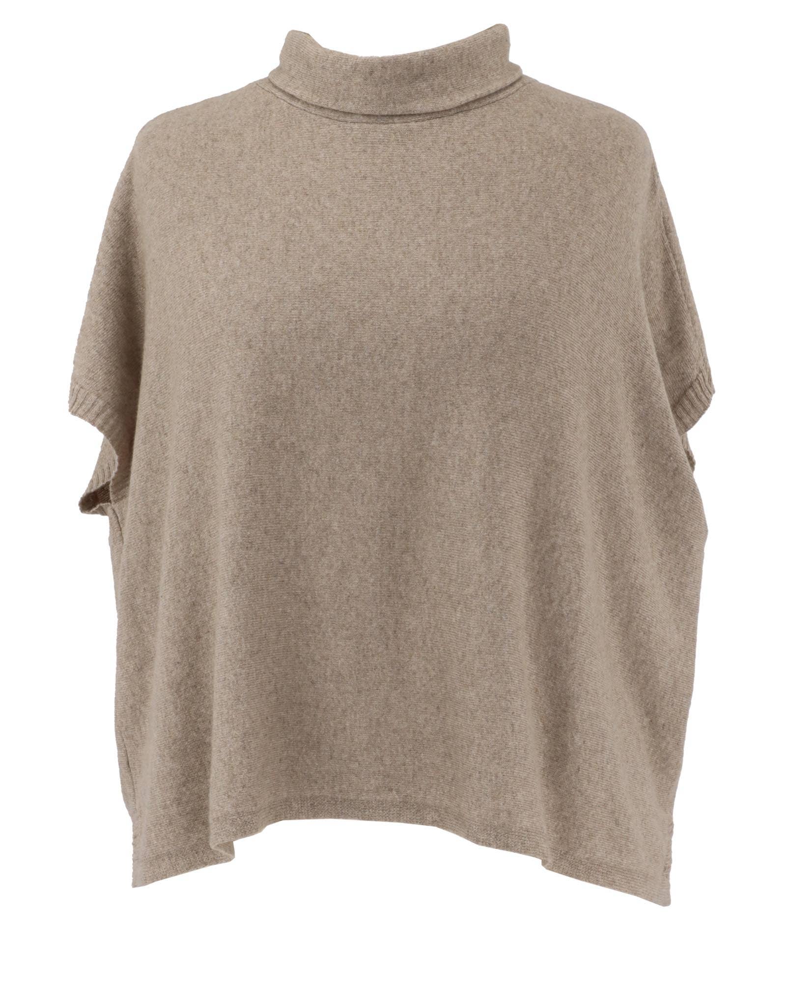 Classic Cashmere Blend Tunic: Latte | The Nancy Smillie Shop - Art, Jewellery & Designer Gifts Glasgow Scotland