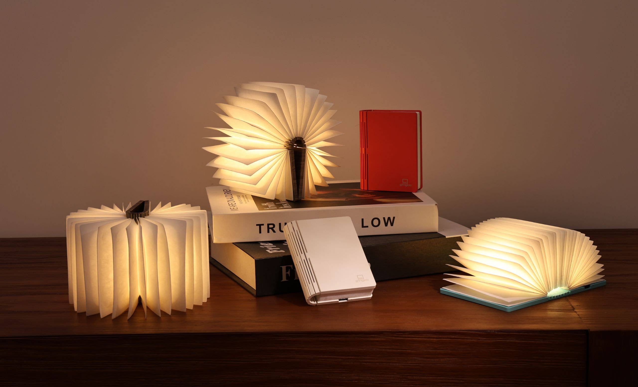 Super Mini Smart Book Light - Palm Edition: Coral Red