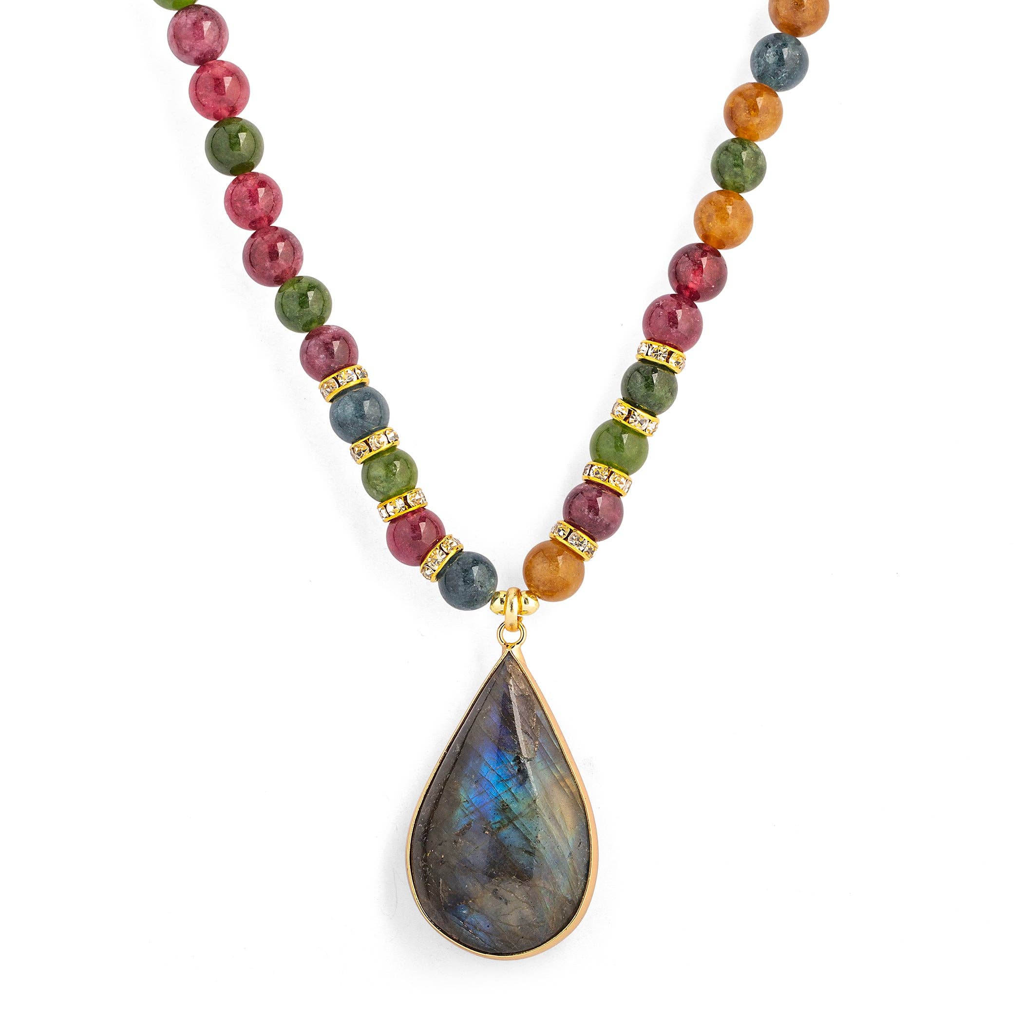 Rainforest Bloom Labradorite Necklace