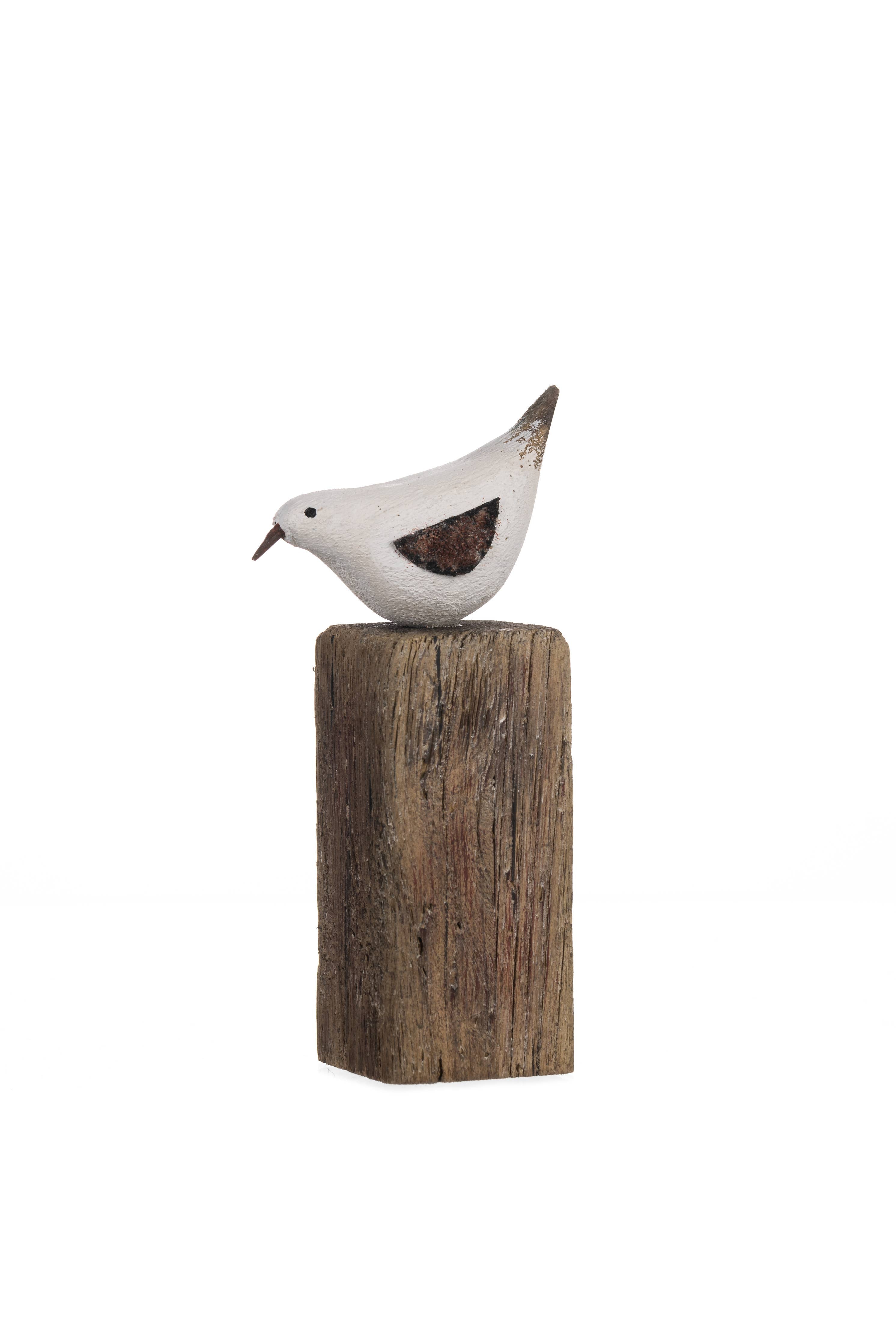 Bird On Medium Driftwood Block