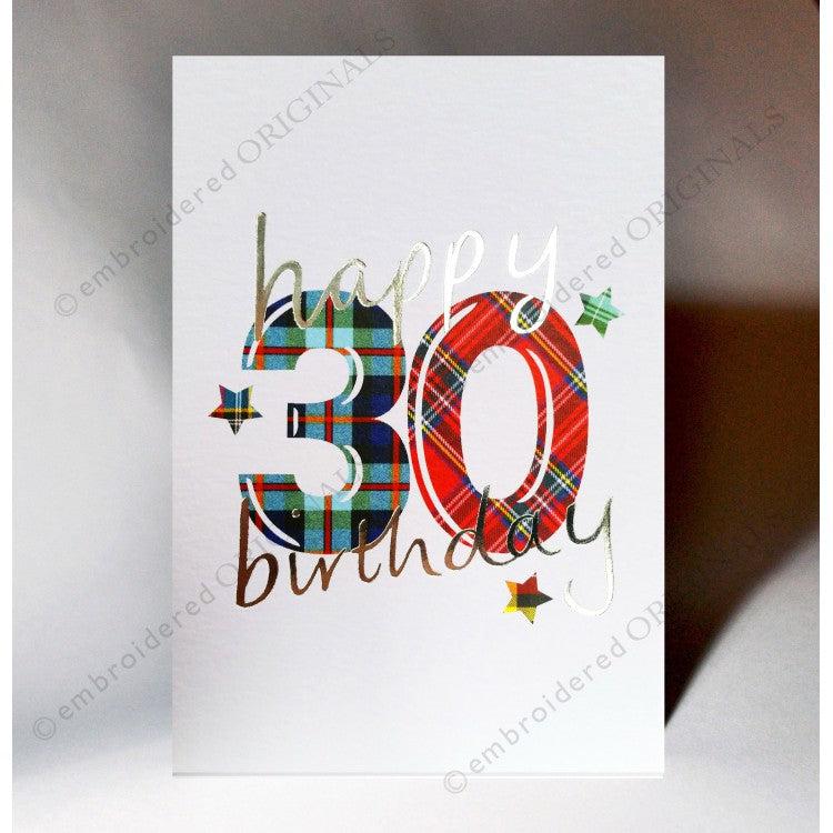 30th Birthday Card - The Nancy Smillie Shop - Art, Jewellery & Designer Gifts Glasgow