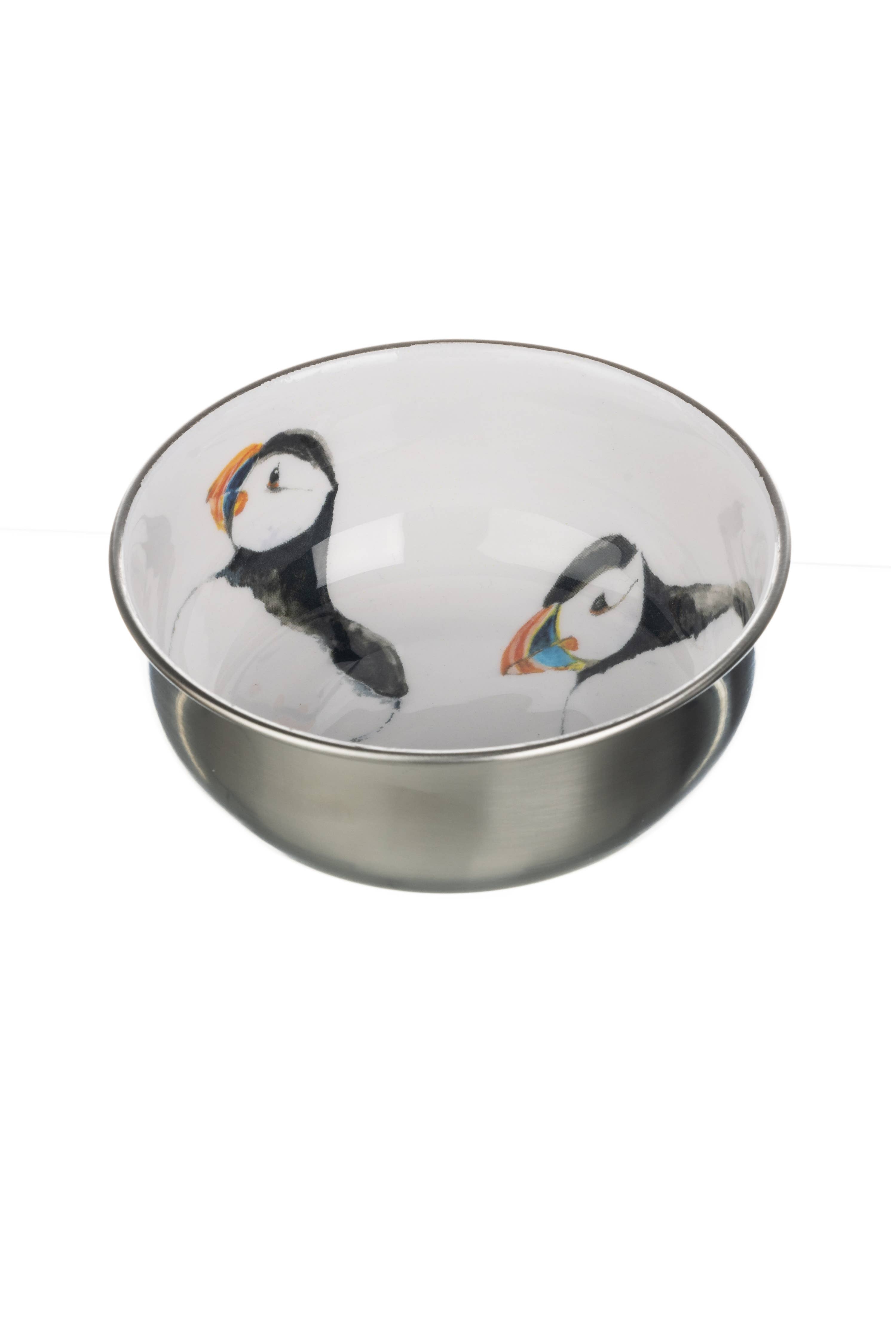 Stainless Steel 12cm Puffin Bowl