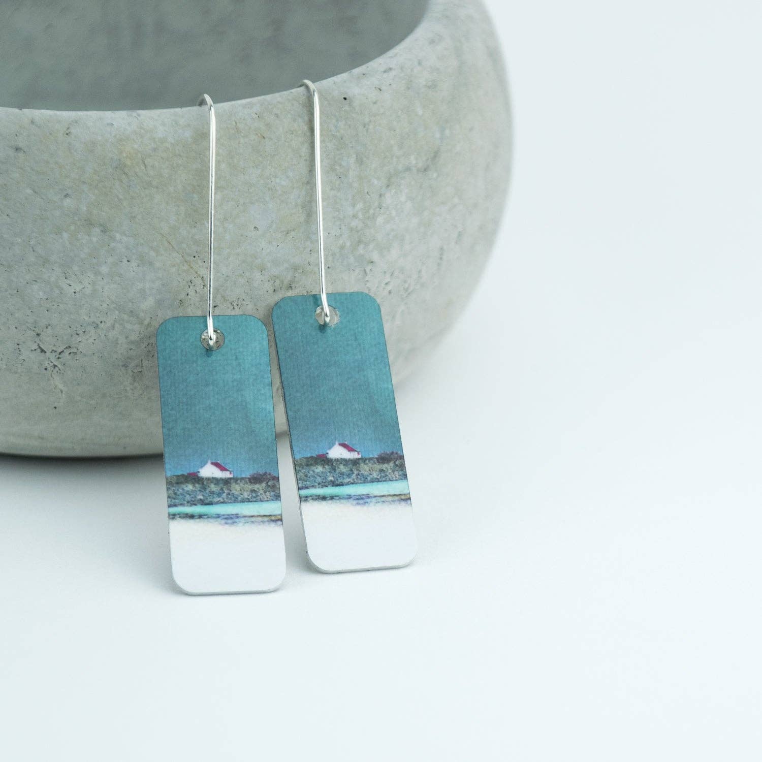 Red Croft Barra Aluminium and Silver Earrings