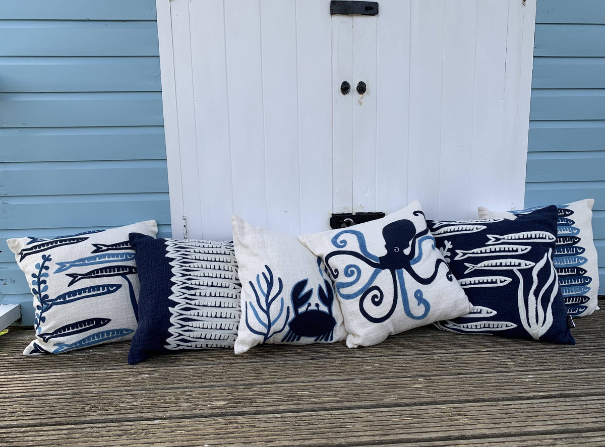 Indigo 14 Sardines Cushion