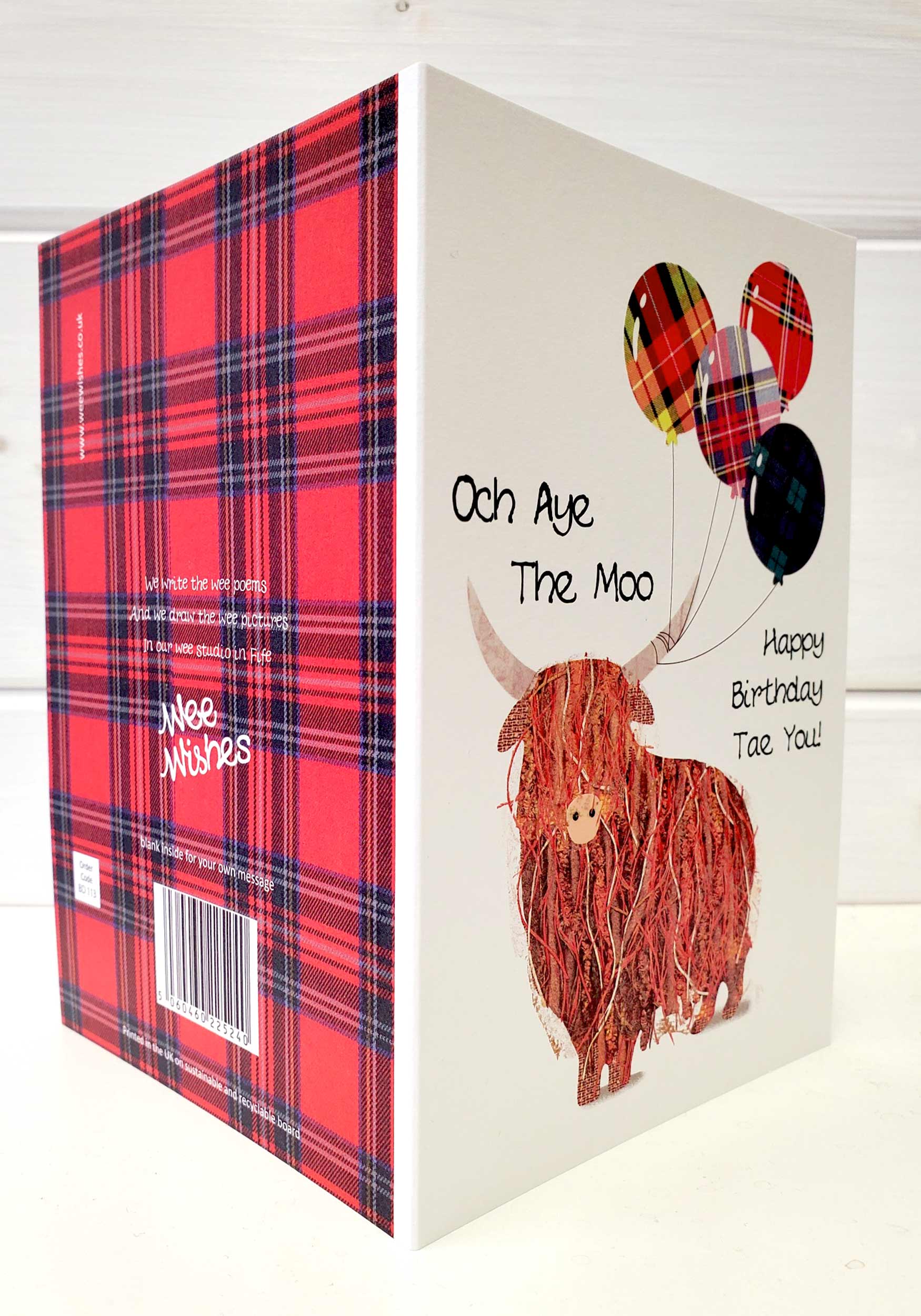 Scottish Birthday Och Aye The Moo Card