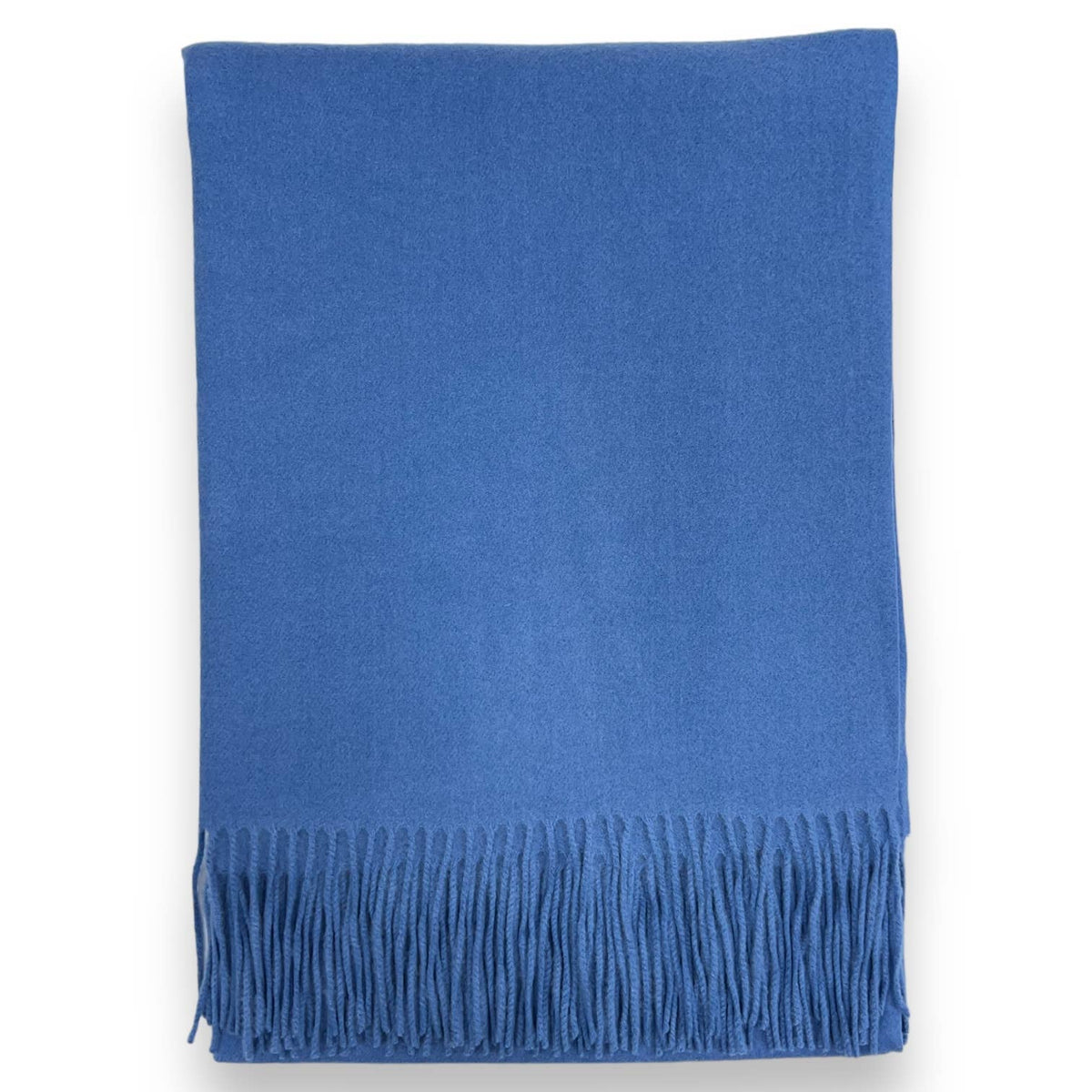 Classic Plain wool Blend with Tassels  300 gr + : Black