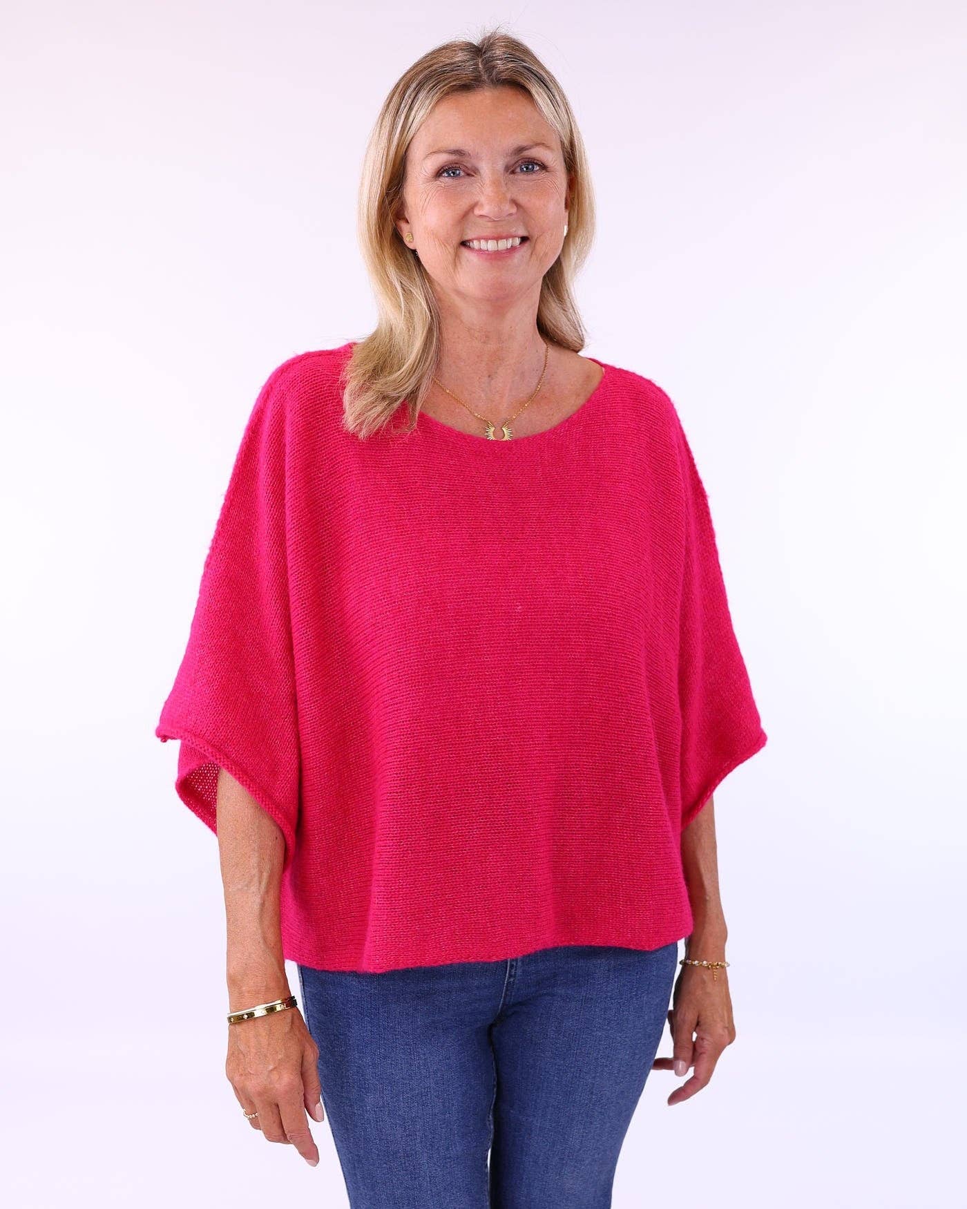 Alpaca Blend Short Tunic Top: Forest