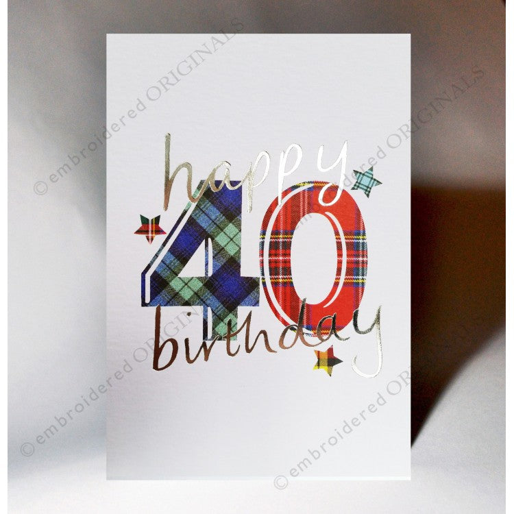 40th Birthday Card - The Nancy Smillie Shop - Art, Jewellery & Designer Gifts Glasgow