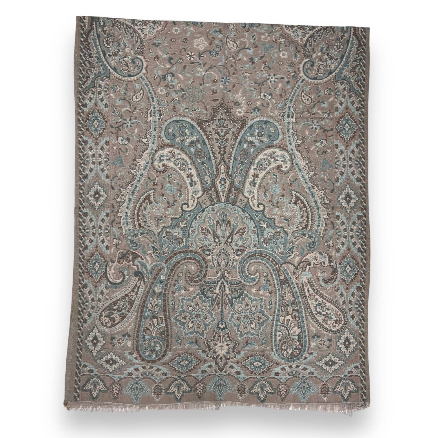 Premium pashmina with paisley print: Black Multi | The Nancy Smillie Shop - Art, Jewellery & Designer Gifts Glasgow Scotland