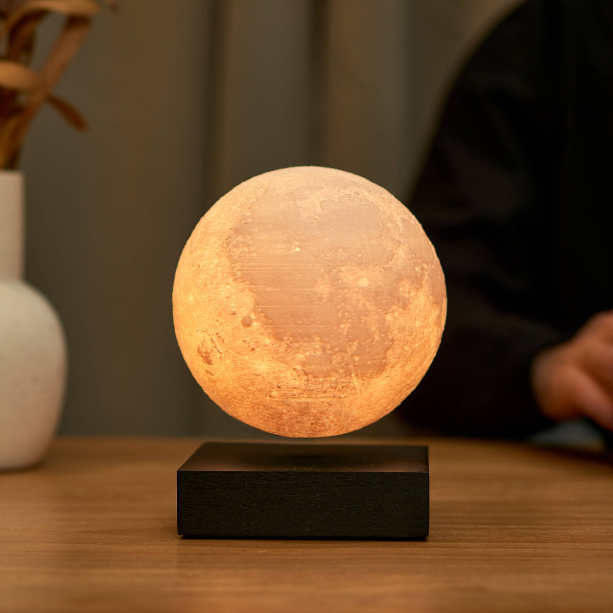 Gingko Smart Moon Lamp: Walnut