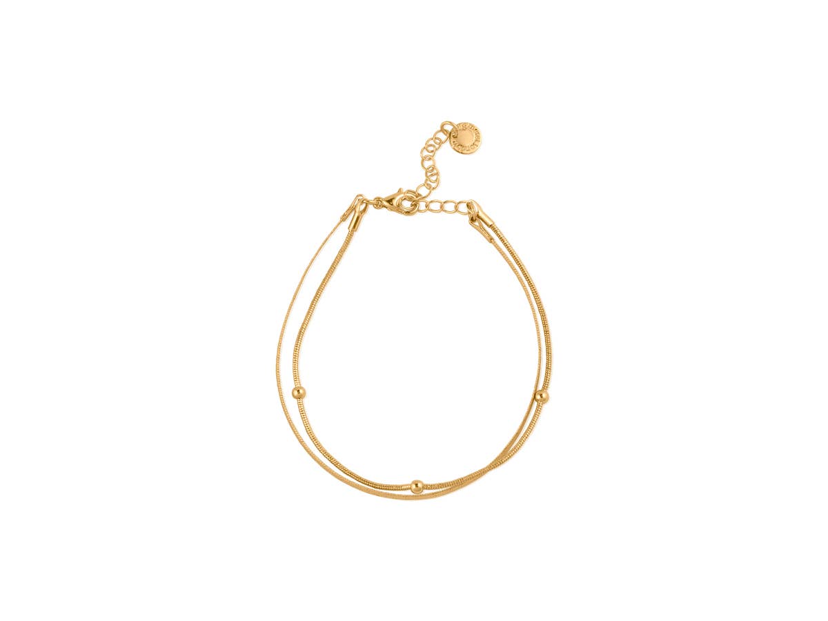 Lara Beaded Necklace: GOLD