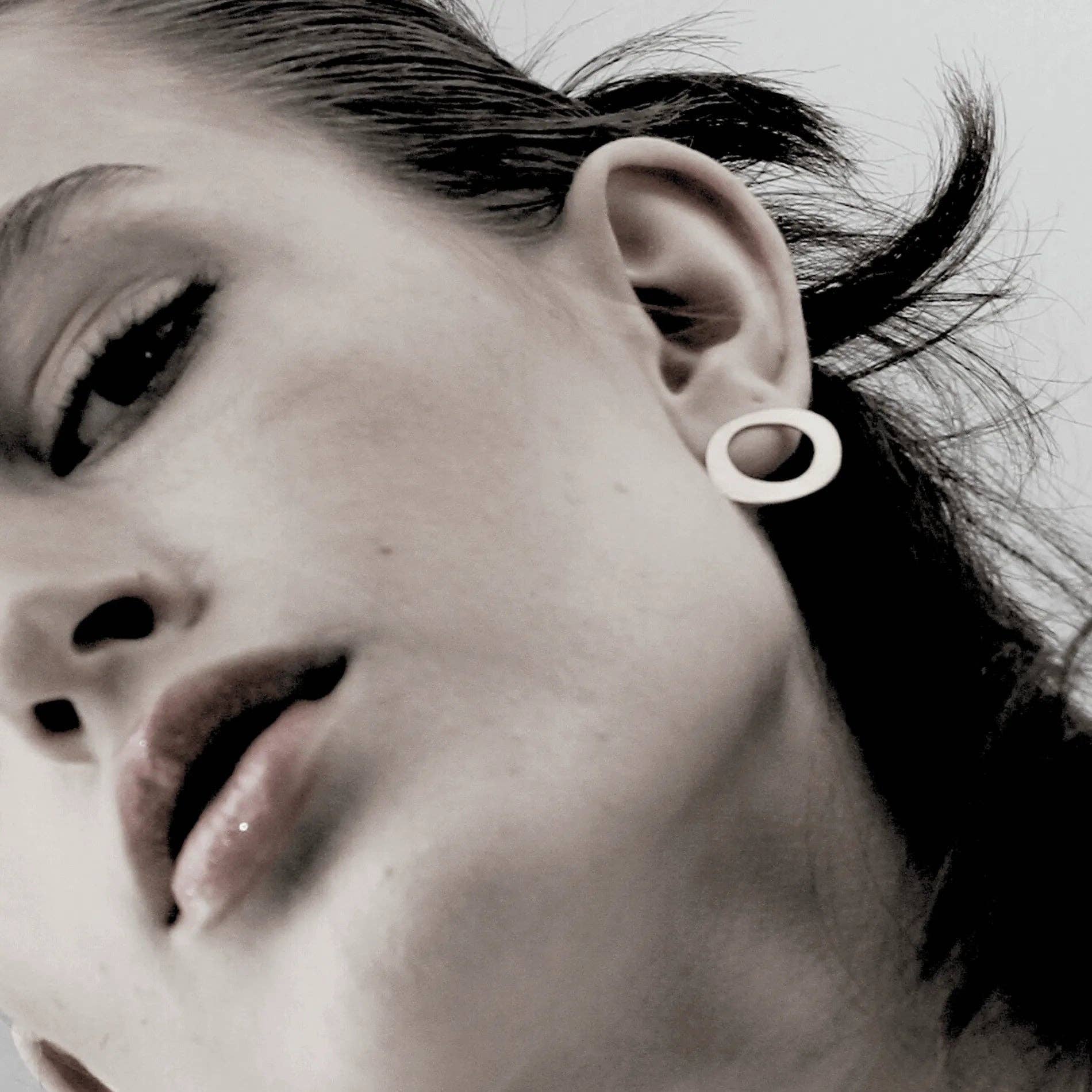 Alaya Organic Single Circle Earring Single Plating