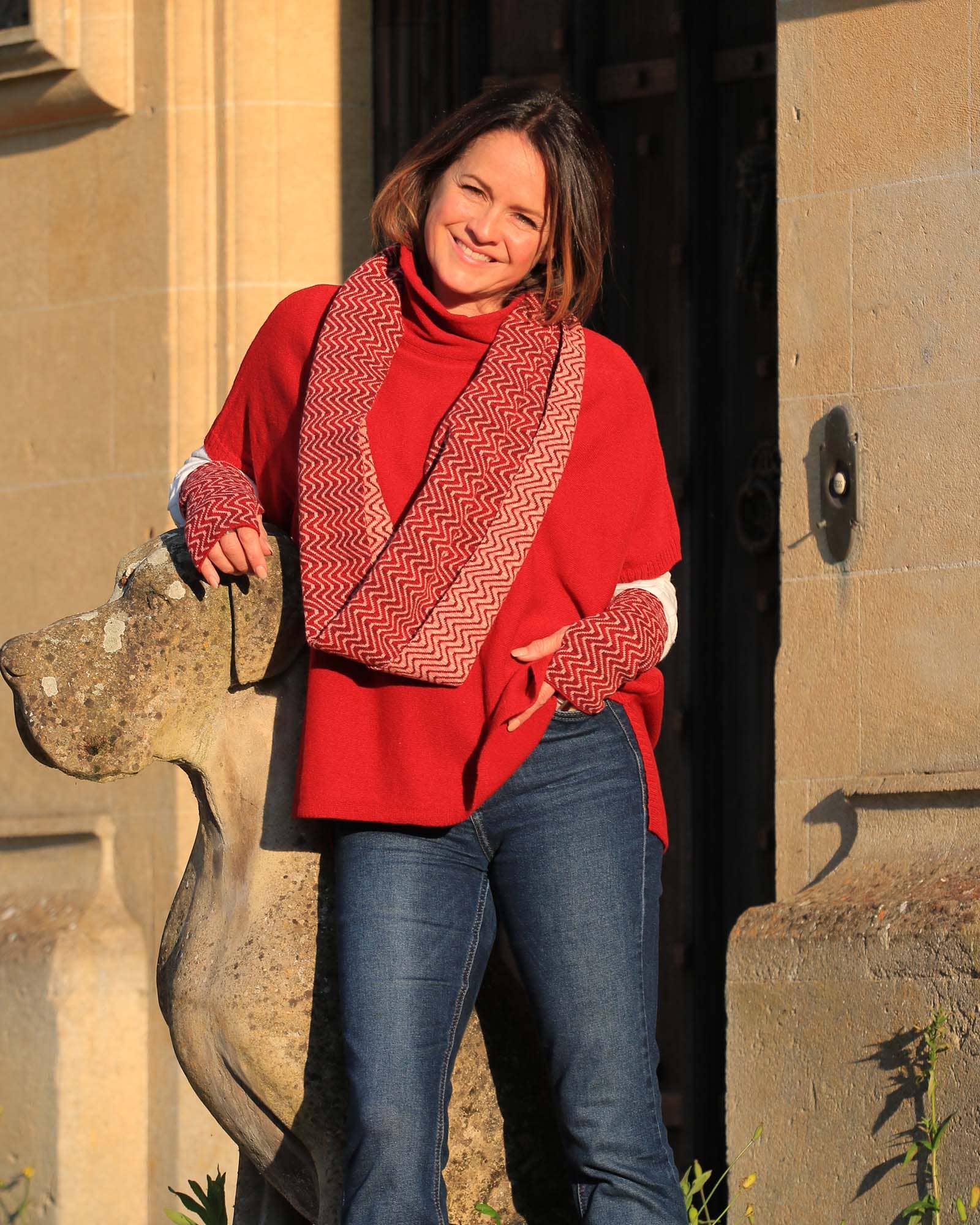 Classic Cashmere Blend Tunic: Ice Blue