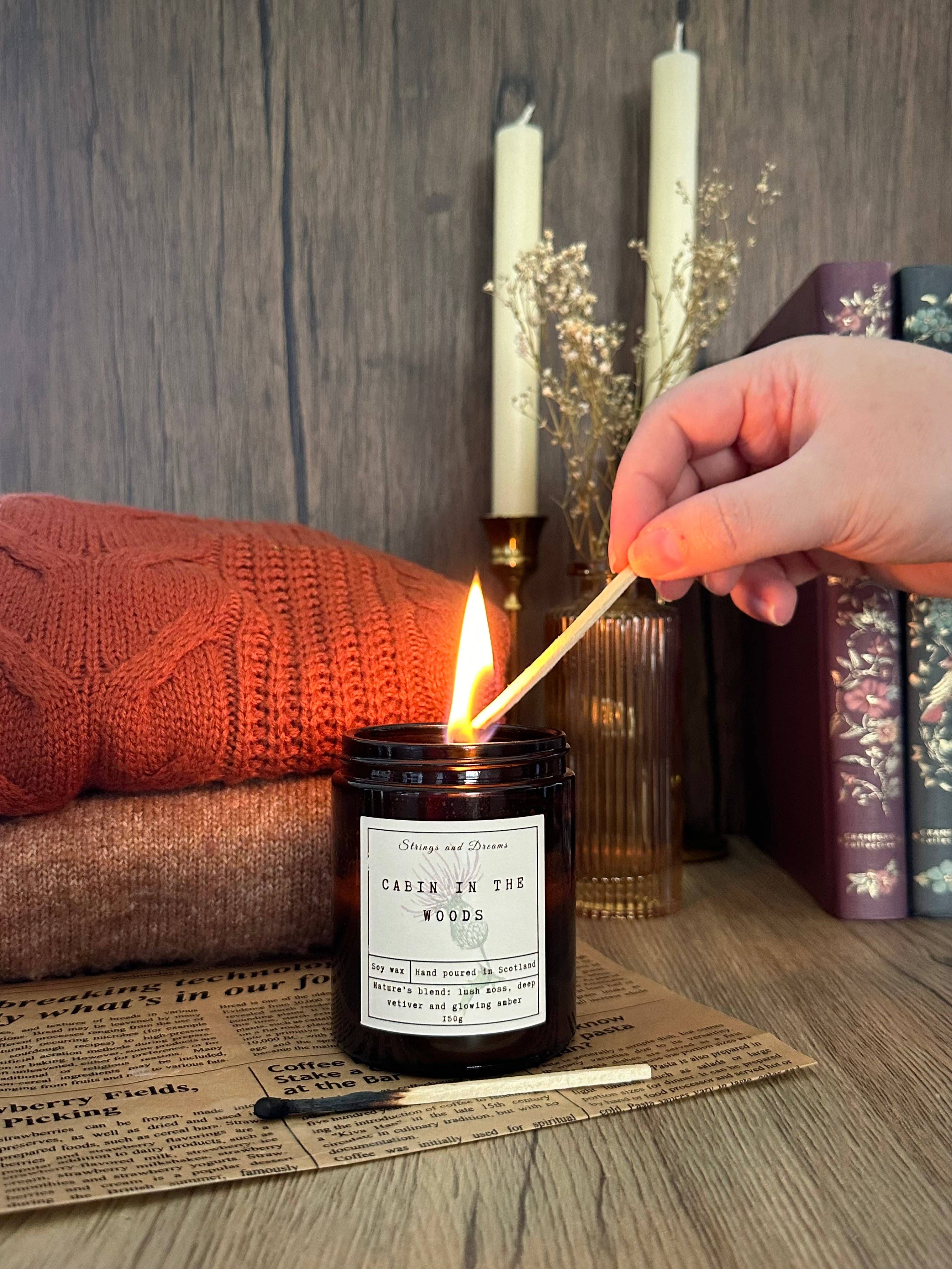 Cabin in the Woods soy wax candle