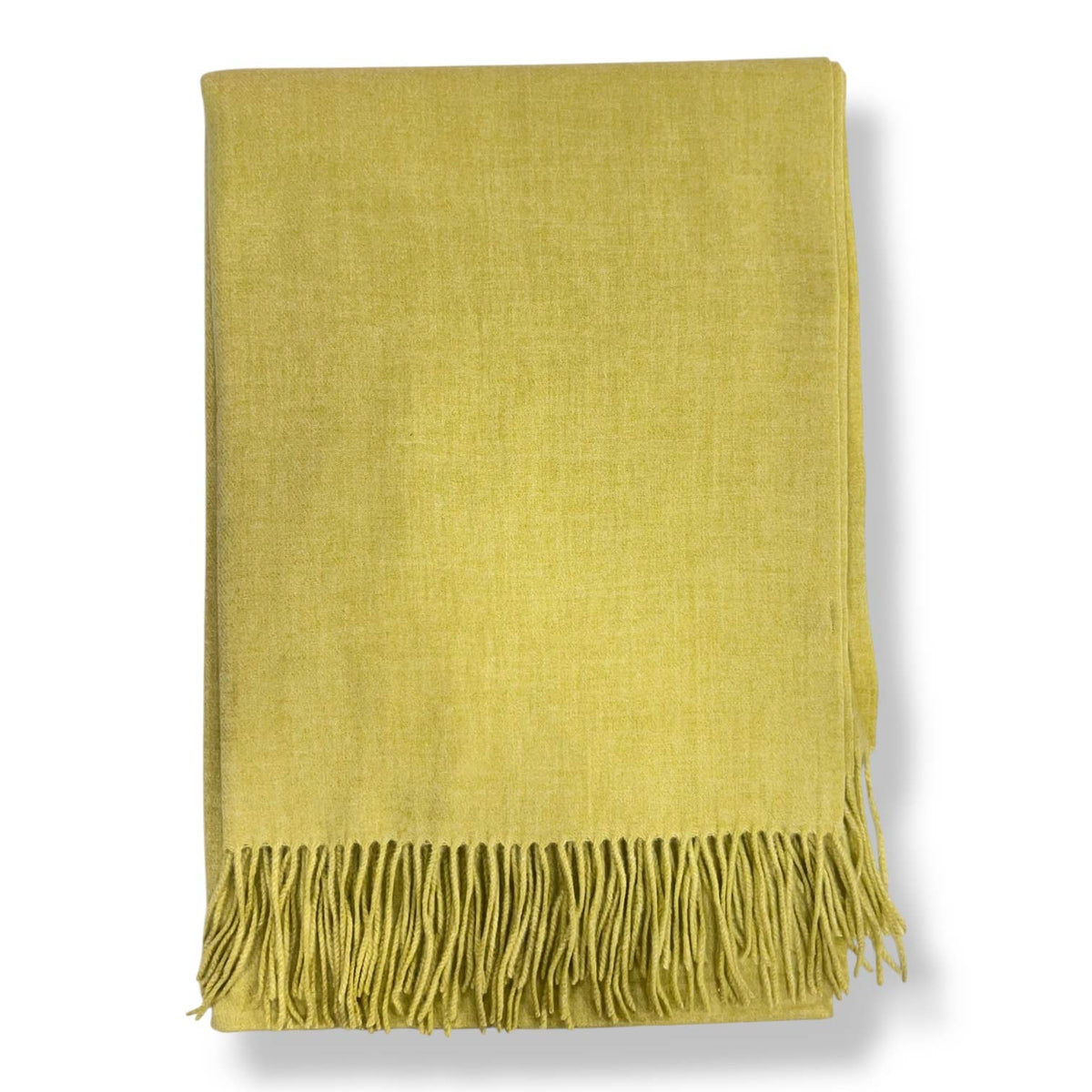 Classic Plain wool Blend with Tassels  300 gr + : Khaki