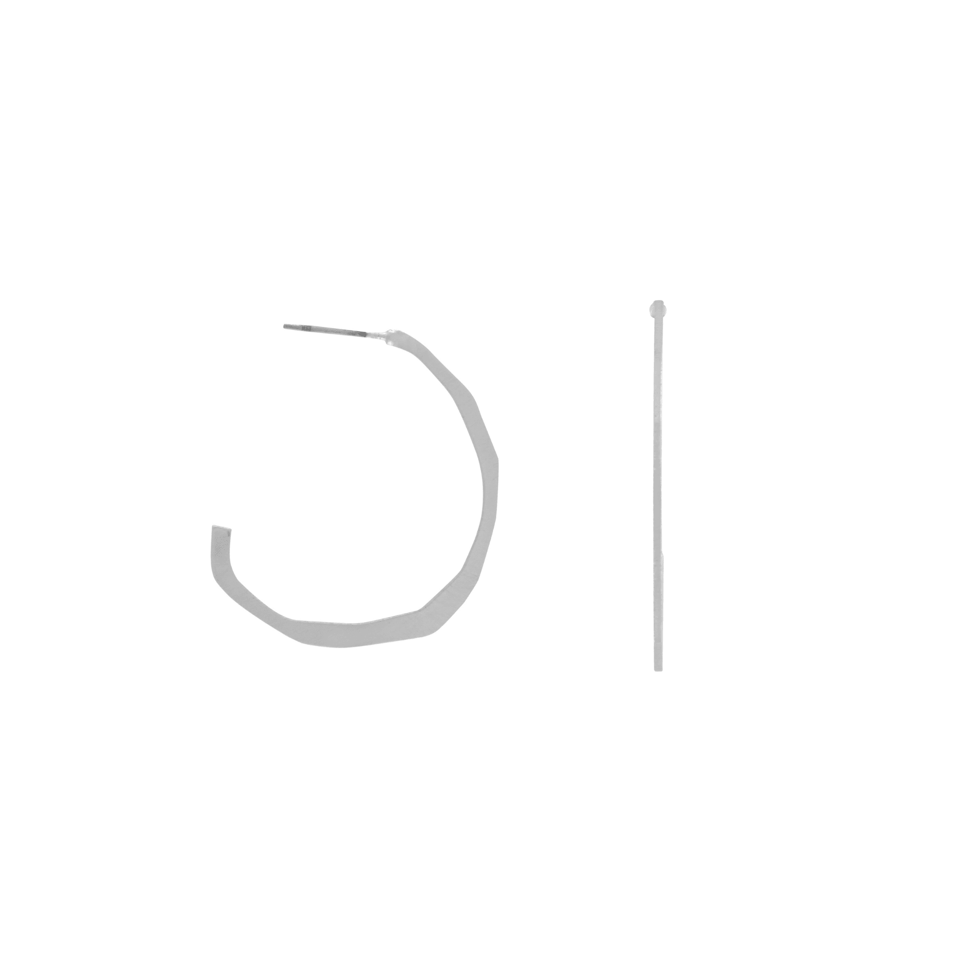 Elysian IN:STORE Hoop Earring Silver Plating