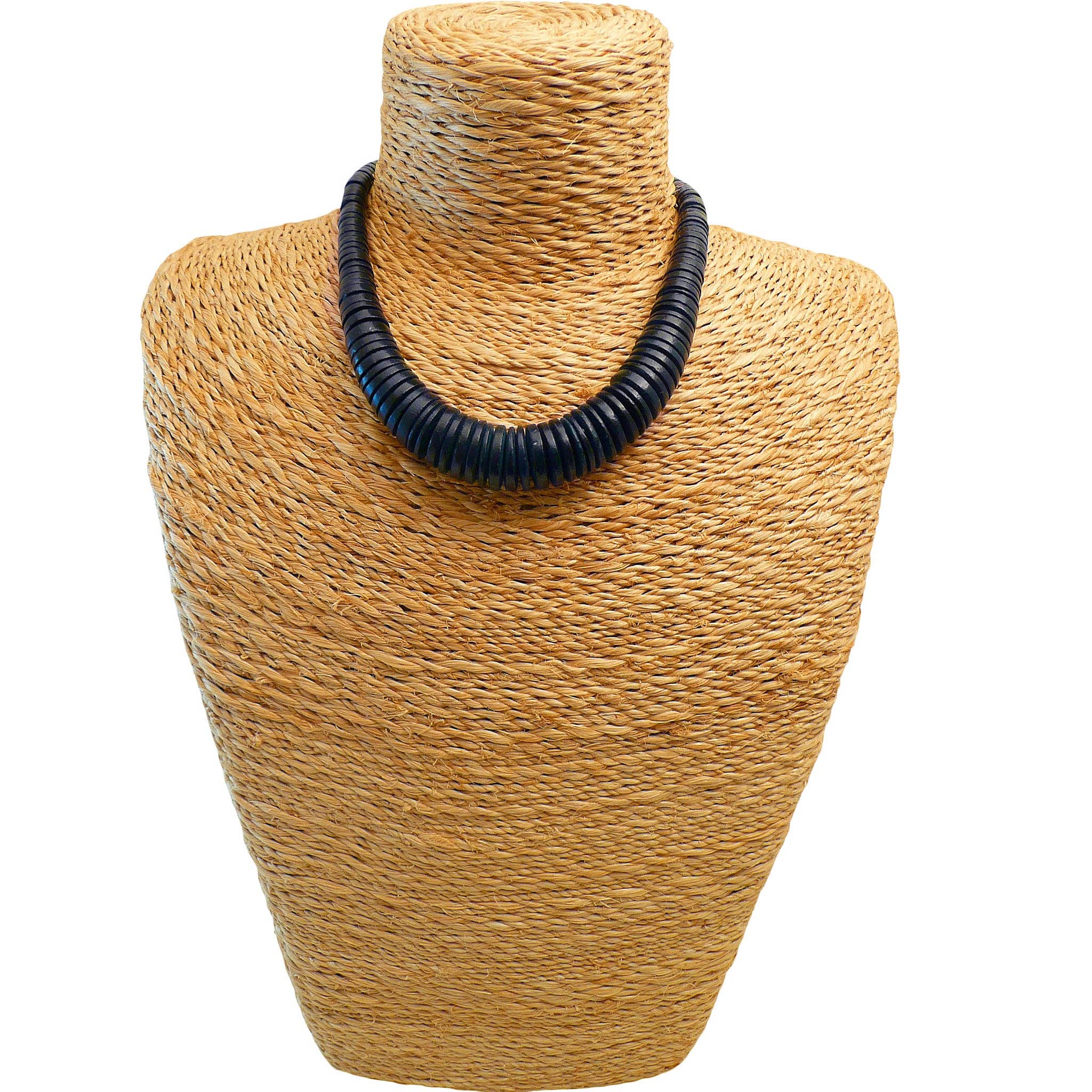 NK601 Graduated Coco Disc Necklaces: Lime-green