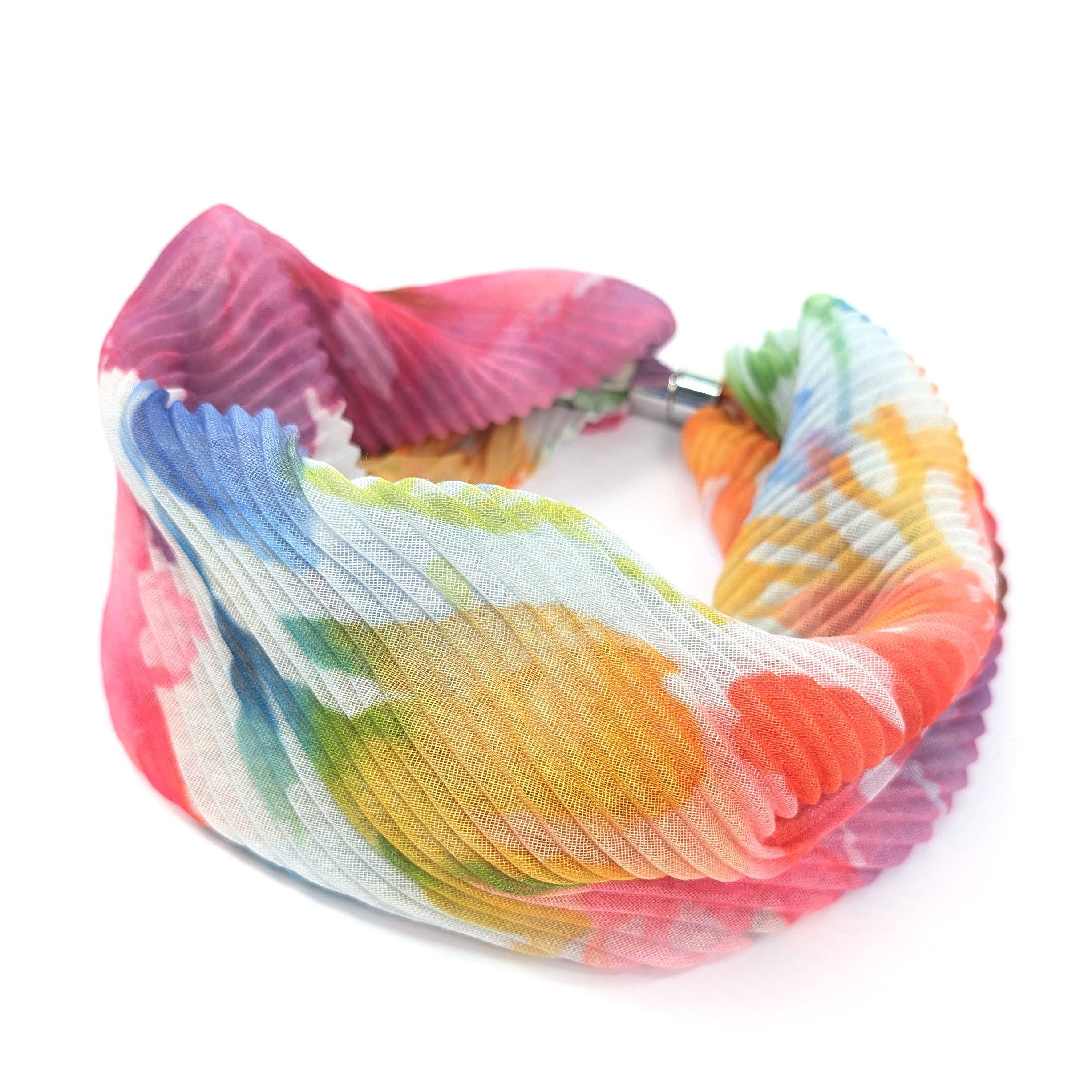 Watercolour Brights Magnetic Neck Scarf - Exclusive Design