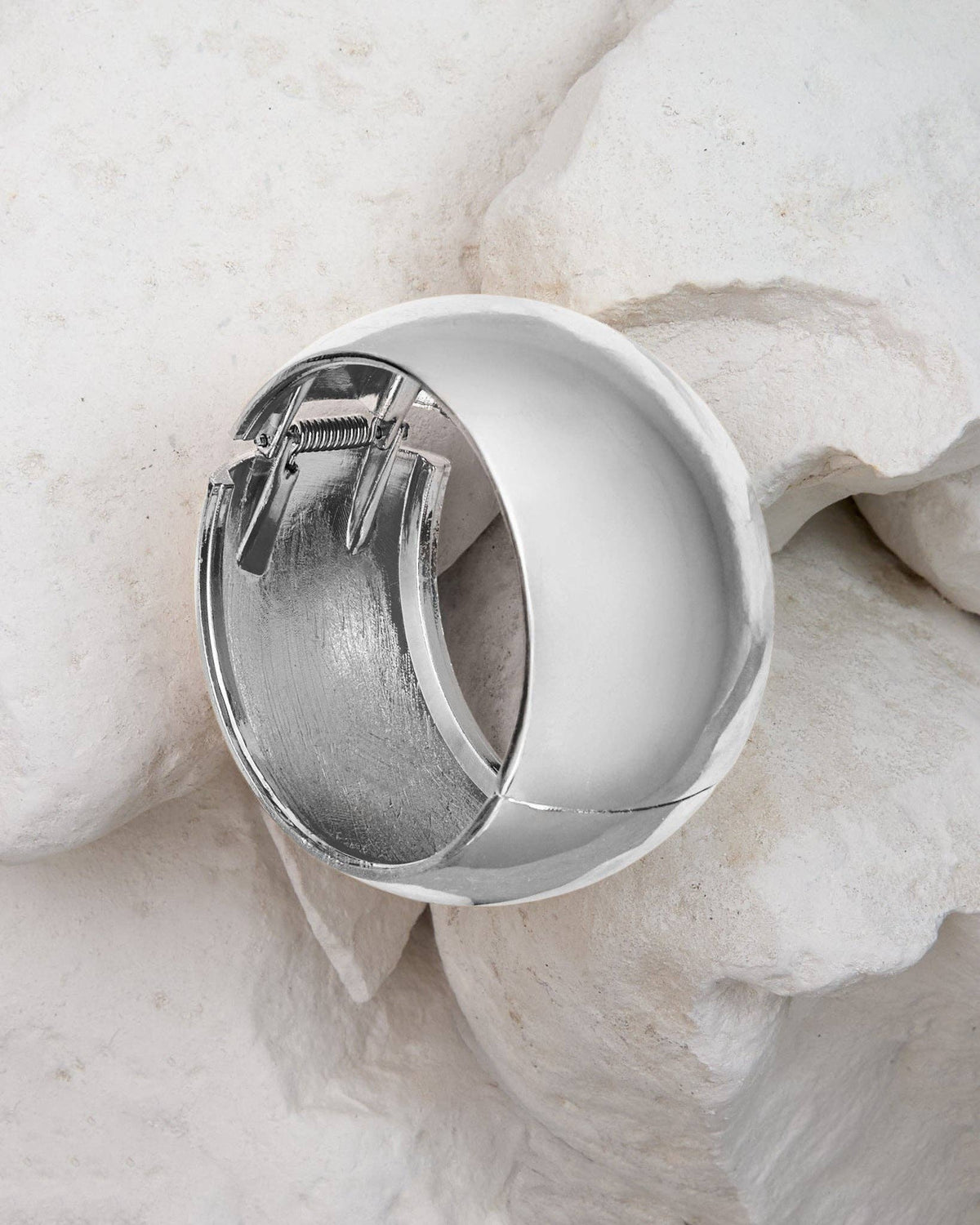 Chunky Cuff Bangle | Silver