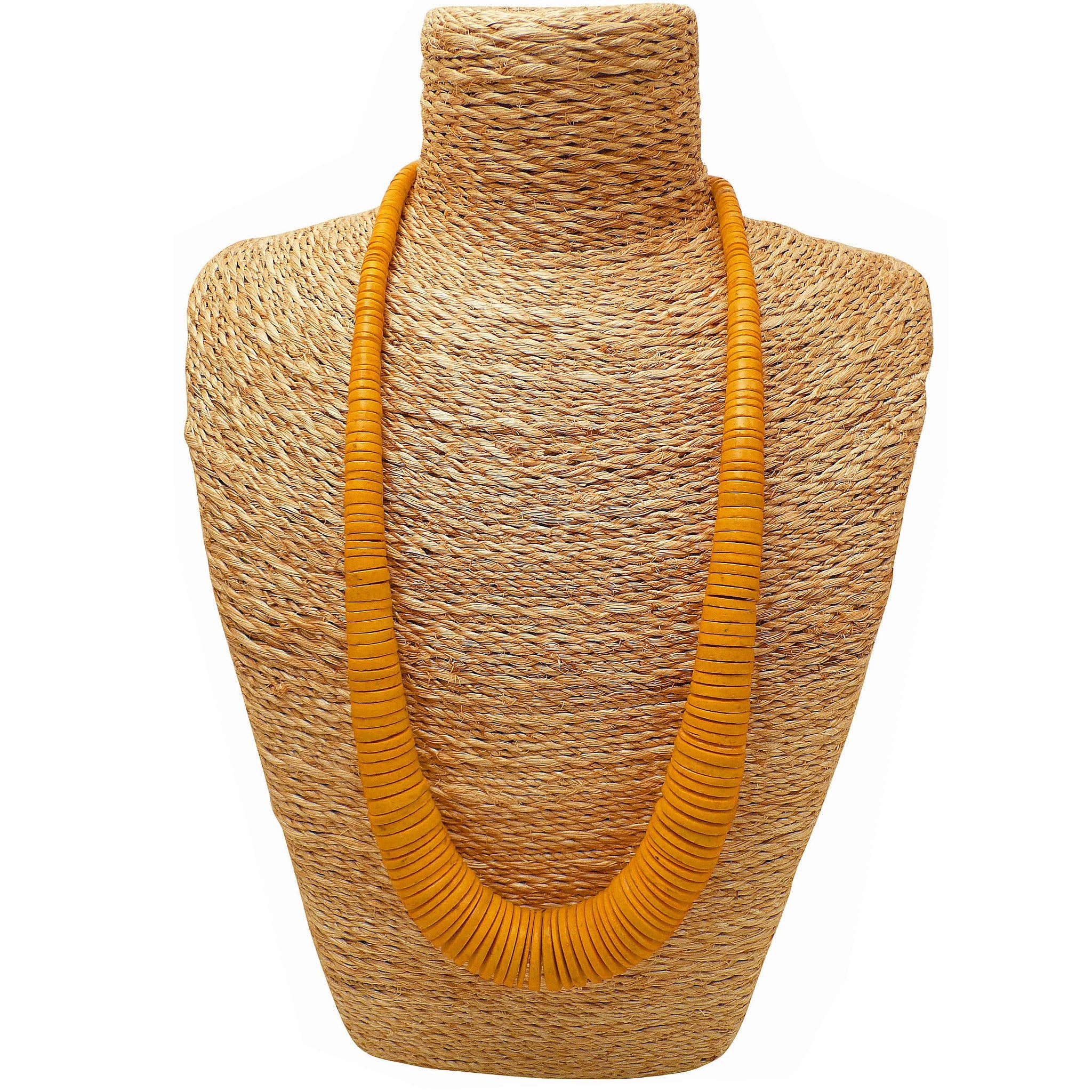 H1838 Long Graduated Coco Necklaces (x5 colours): Turquoise Blue