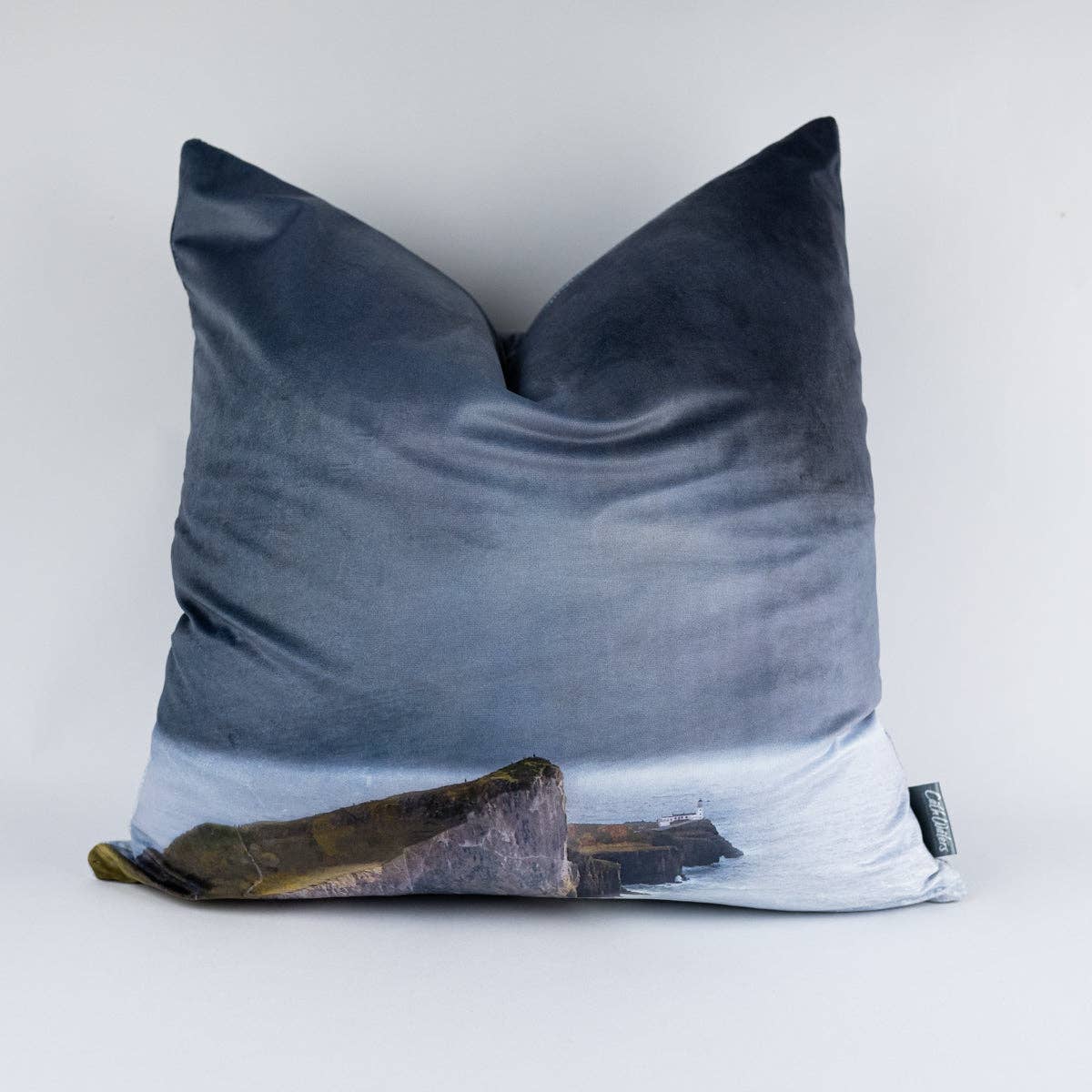 Neist Point Isle of Skye Velvet Cushion: Yes