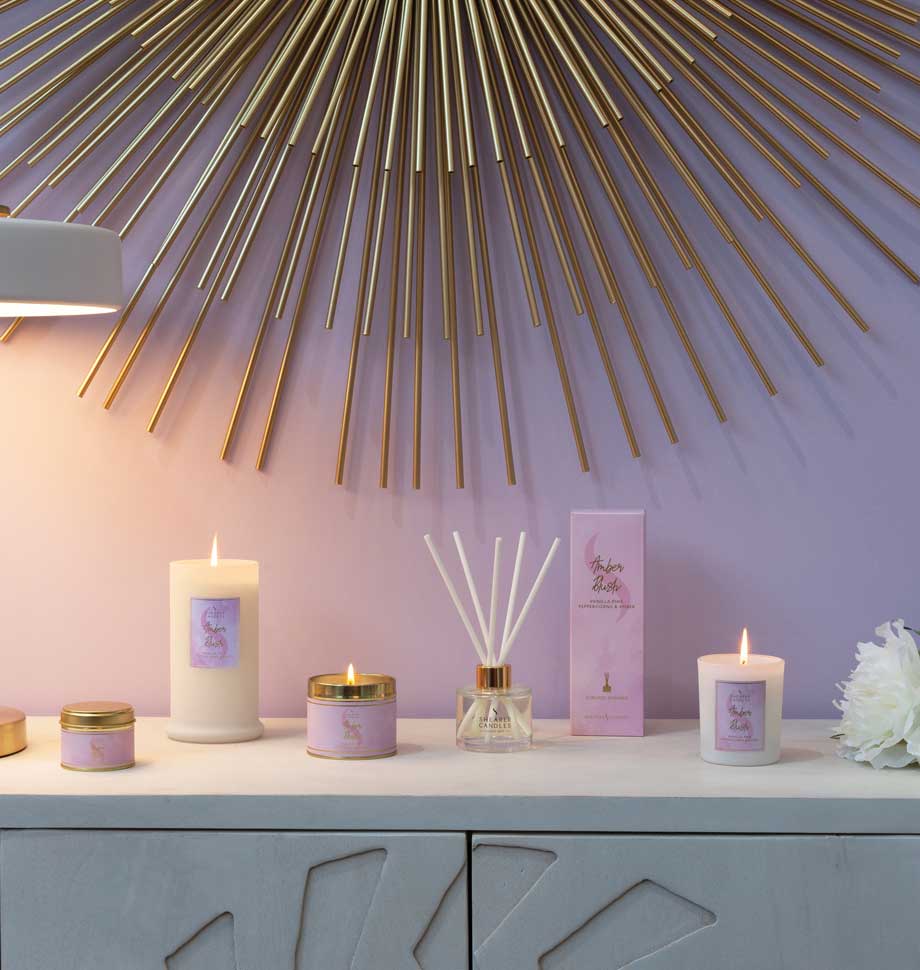 Amber Blush Large Tin Candle