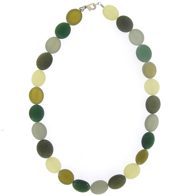 Green shell solid necklace