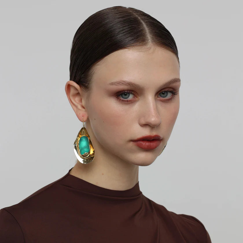 Marine Brass Earrings