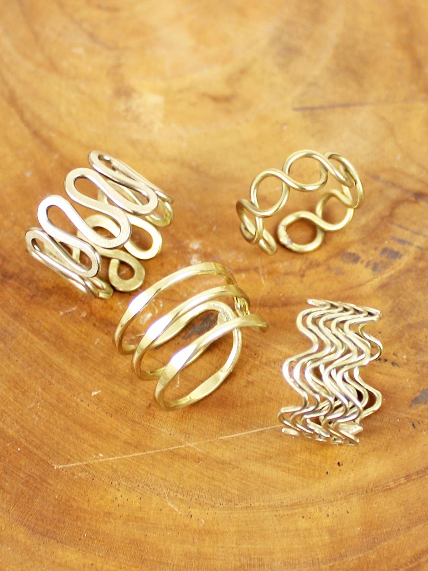 ADJUSTABLE METAL RING GOLD