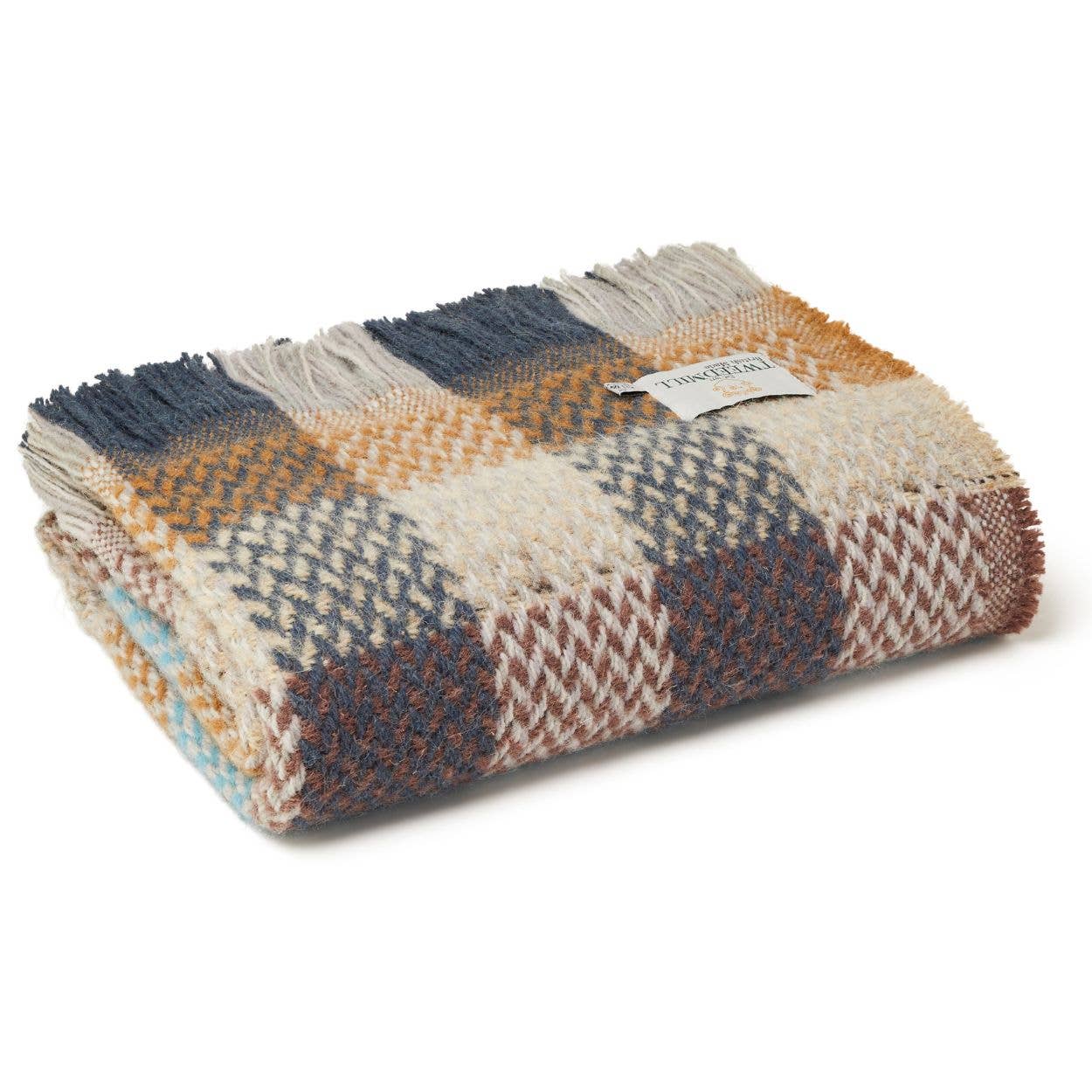 Recycled Wool Celtic Weave Blanket - assorted colours