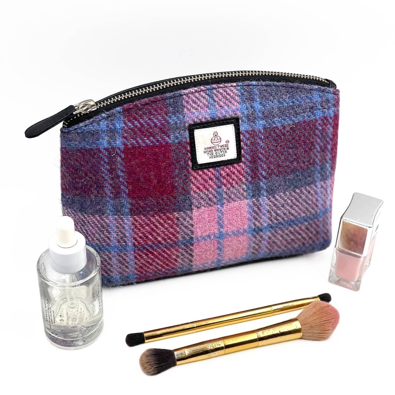 Harris Tweed Cosmetic Bag Pastel Pink