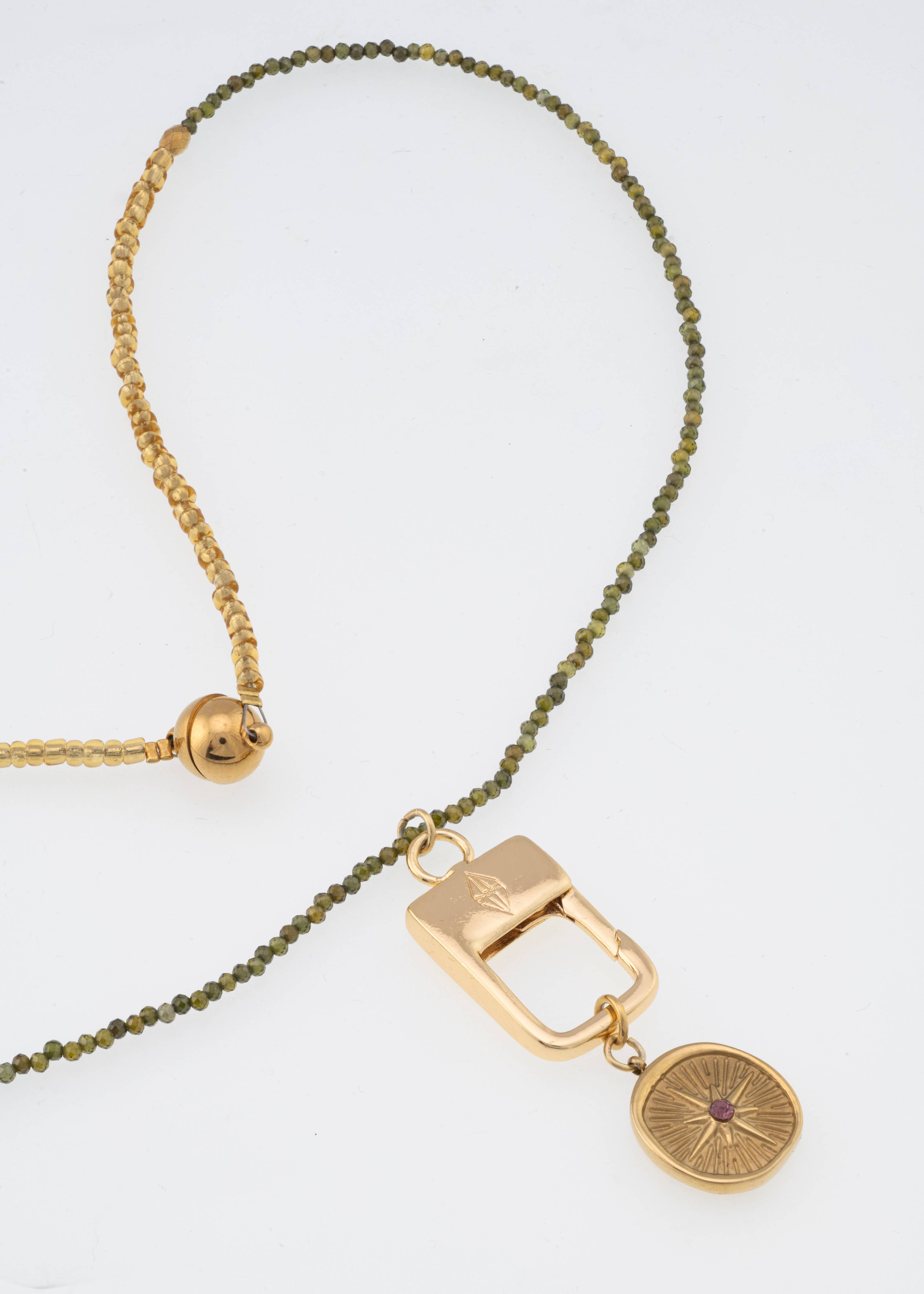 Charm holder necklace