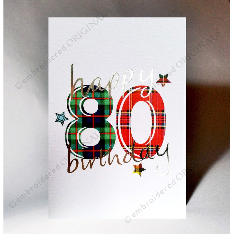 80th Birthday Card - The Nancy Smillie Shop - Art, Jewellery & Designer Gifts Glasgow