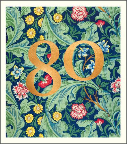 80th Birthday Card - The Nancy Smillie Shop - Art, Jewellery & Designer Gifts Glasgow