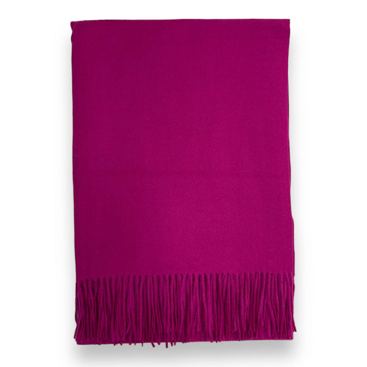 Classic Plain wool Blend with Tassels  300 gr + : Khaki