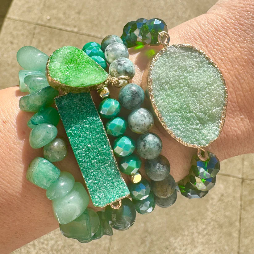 Emerald single bracelet
