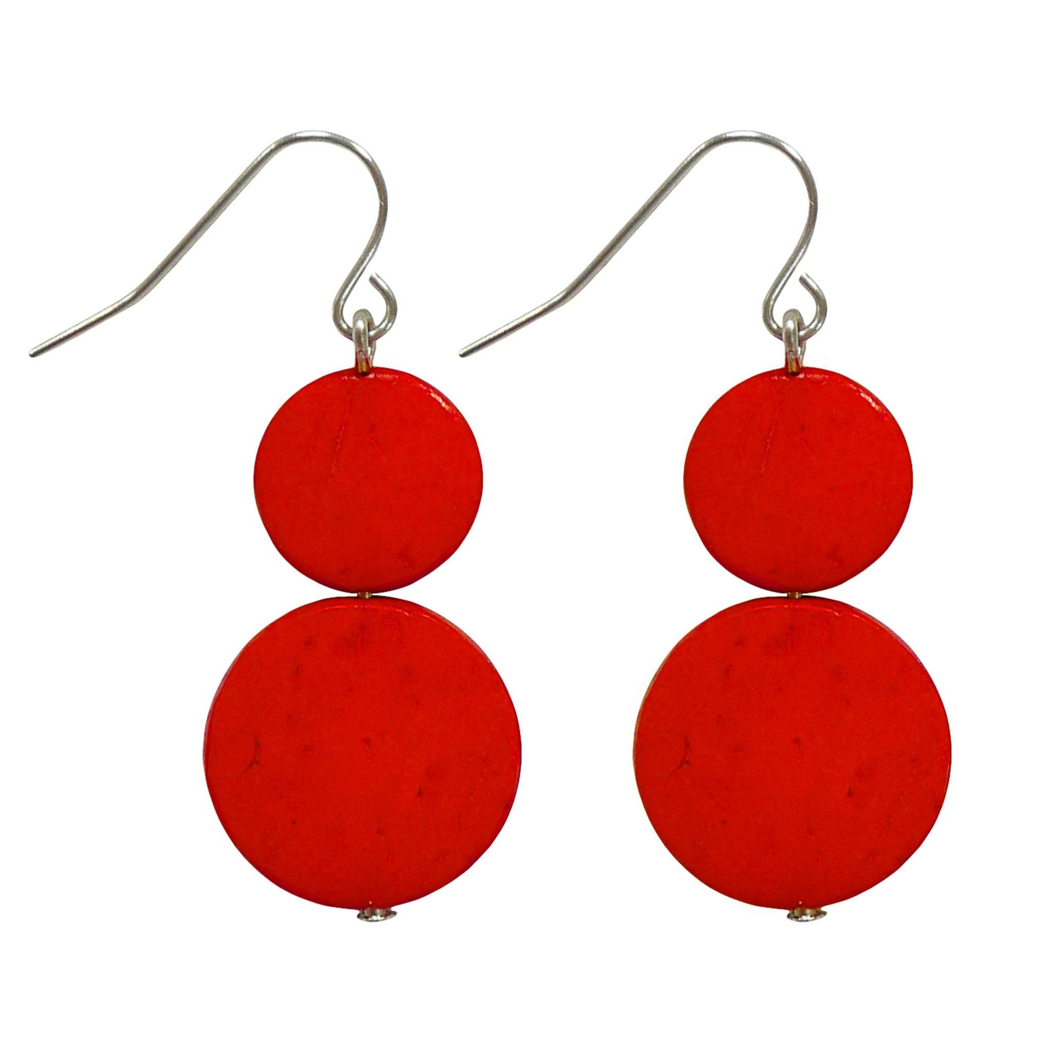 Two Tier Burnt Sienna Earrings