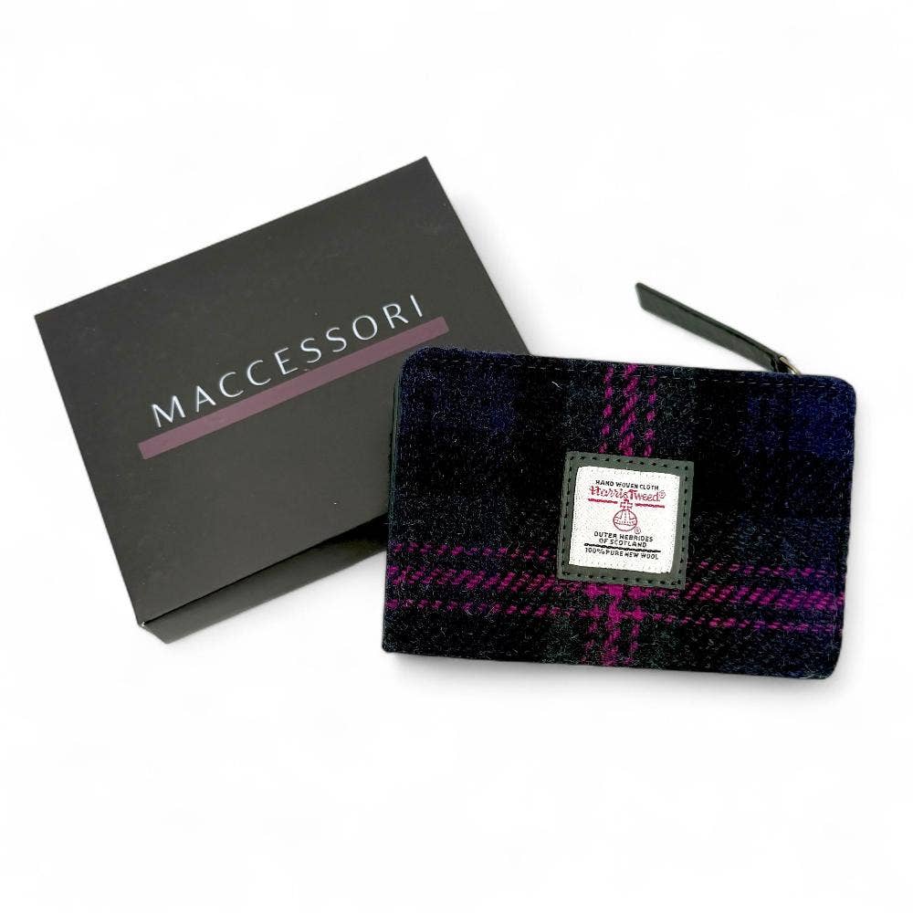 Harris Tweed Zip Purse Baird Check