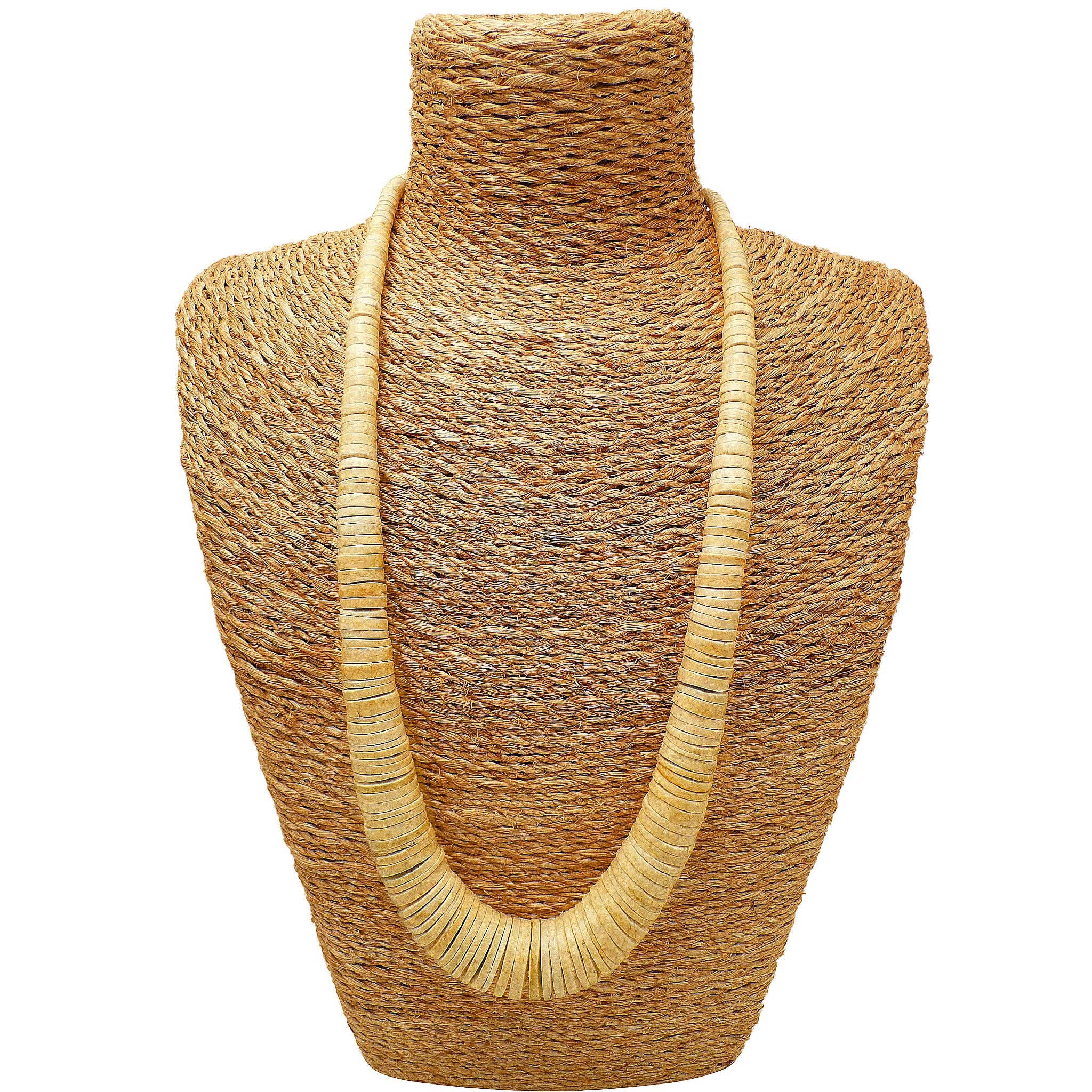 H1838 Long Graduated Coco Necklaces (x5 colours): Turquoise Blue