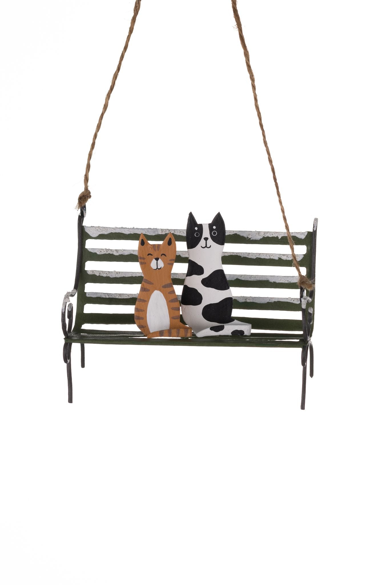 Cats on Park Bench