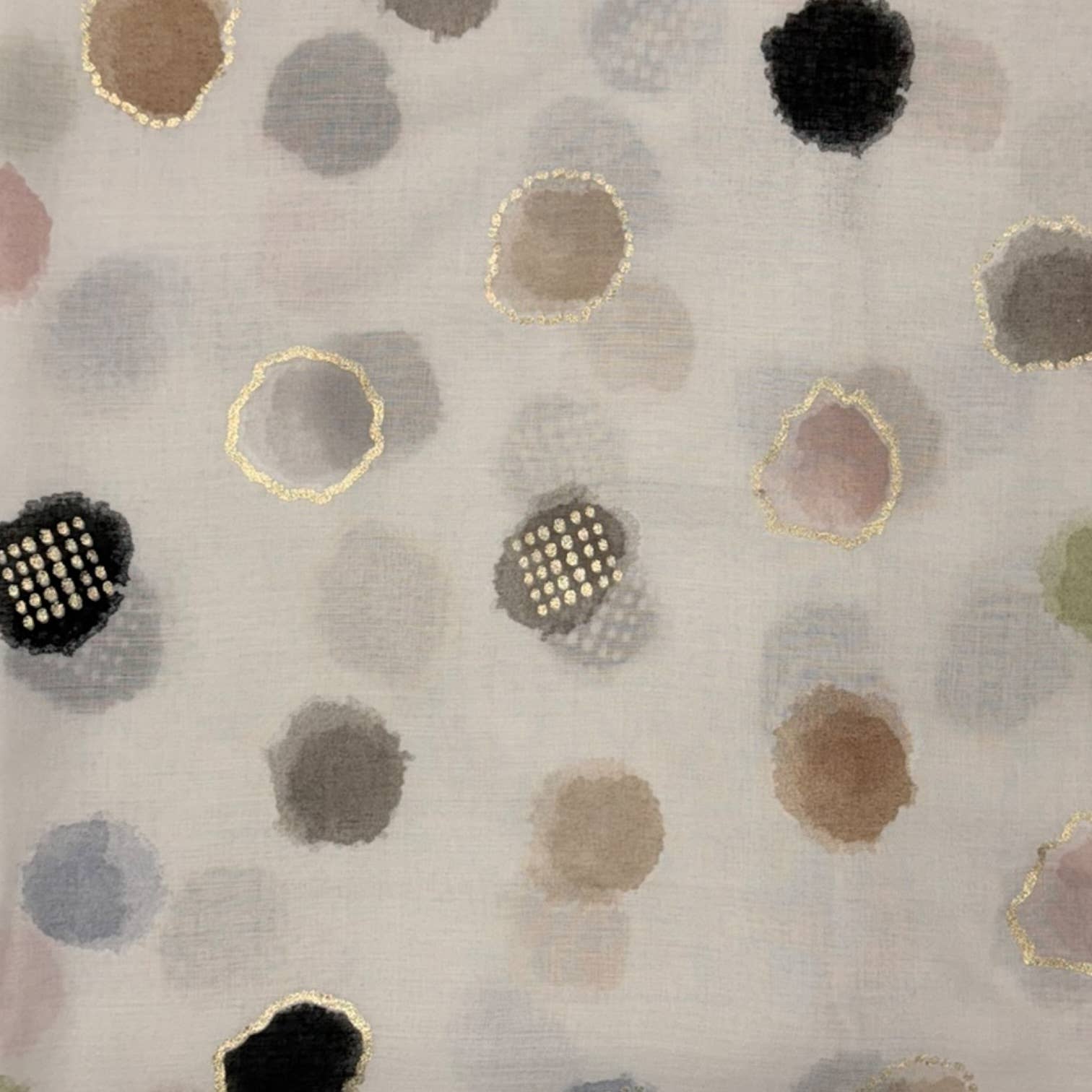 Summer Polka Lightweight Scarf: Blue