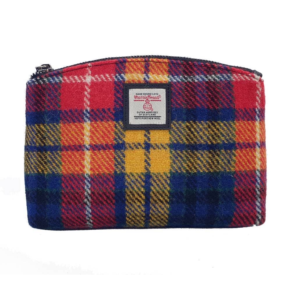 Harris Tweed Cosmetic Bag Saffron