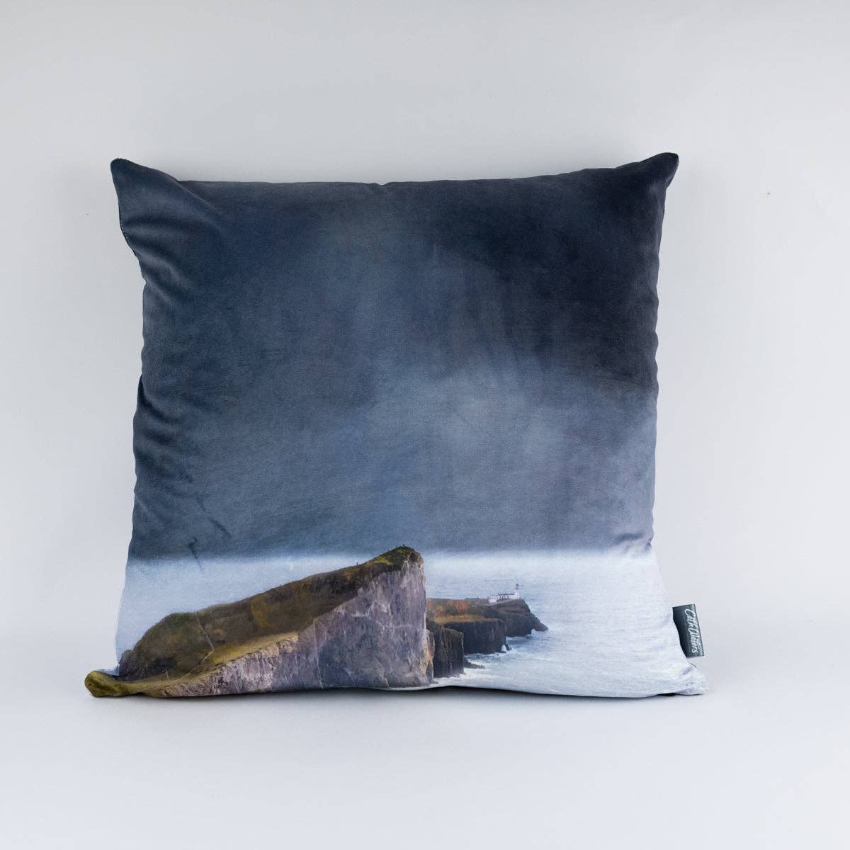Neist Point Isle of Skye Velvet Cushion: Yes