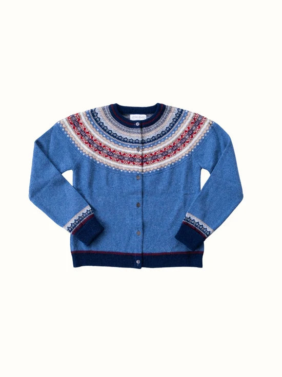 Blue Alpine Short Cardigan - Medium