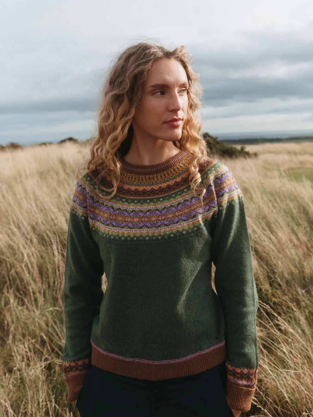 Thistle Alpine Short Sweater - Large