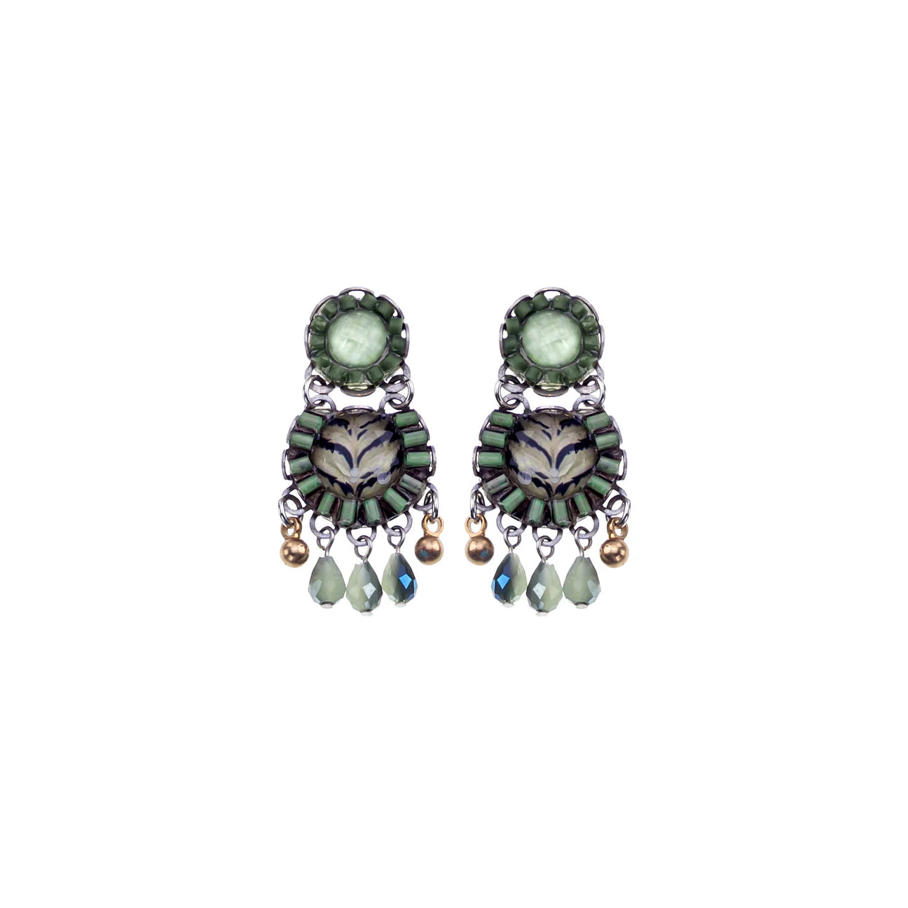 Green Earrings